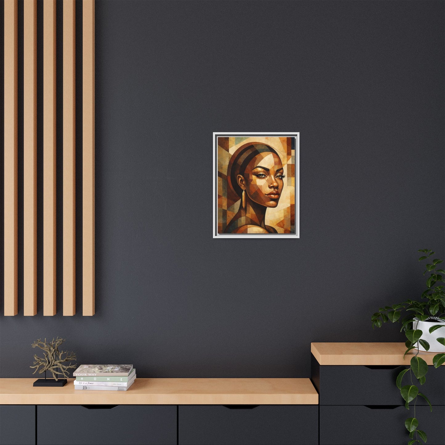 Framed Canvas Print — Brown Beauty No. 2