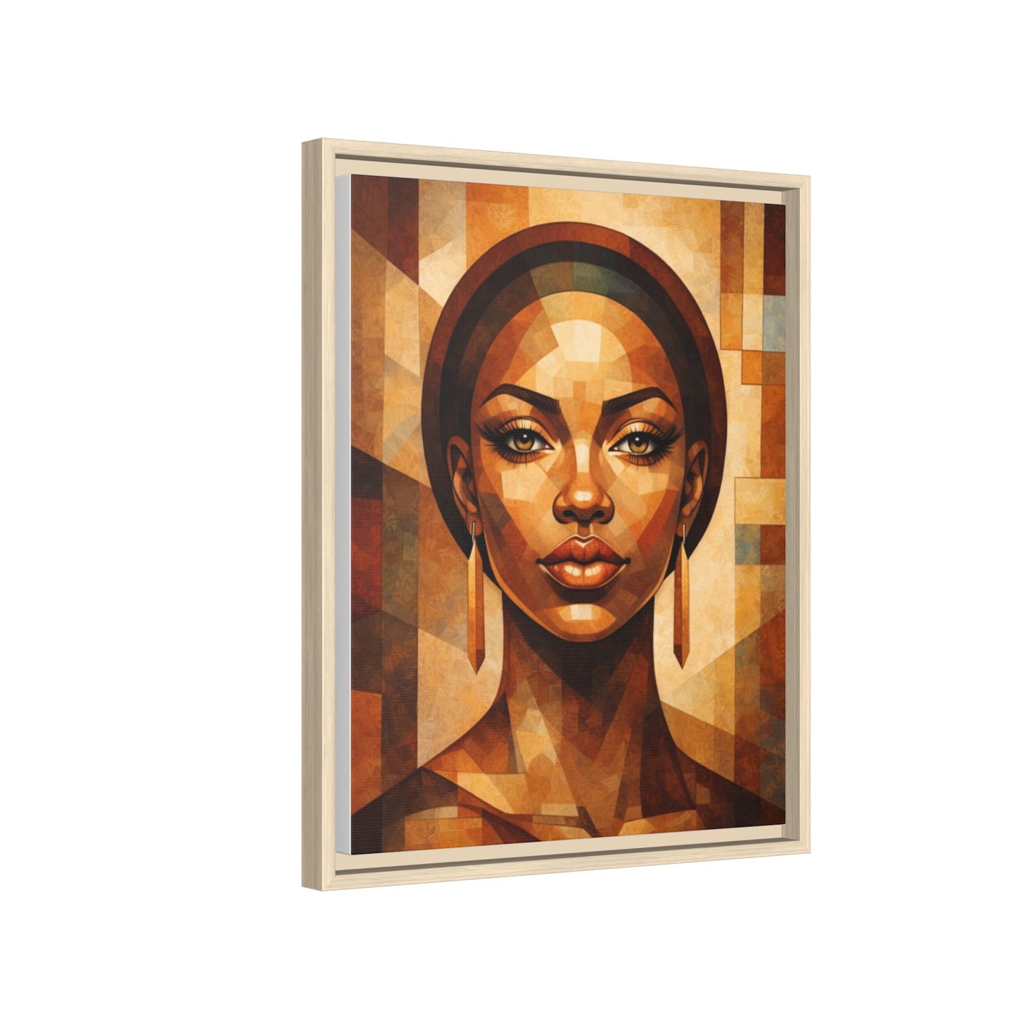 Framed Canvas Print — Brown Beauty No. 1
