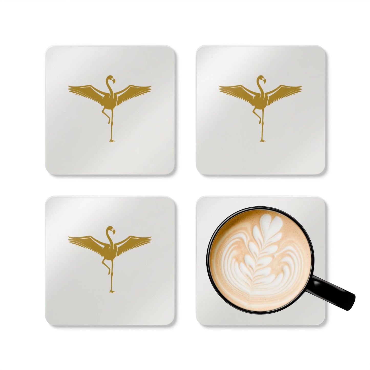 Coaster Set — Flamingo
