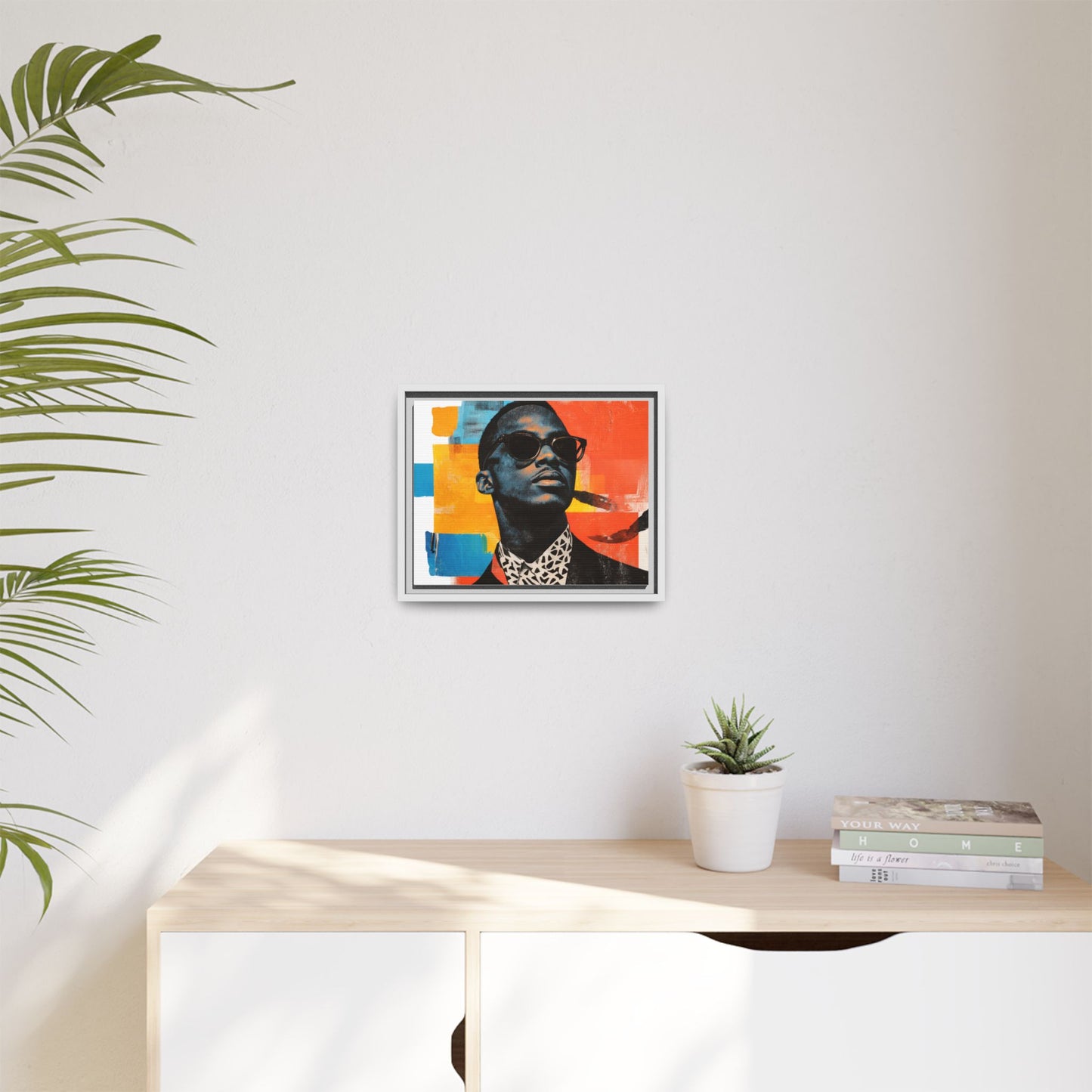 Framed Canvas Print — Jazzy Youth Portrait No. 3