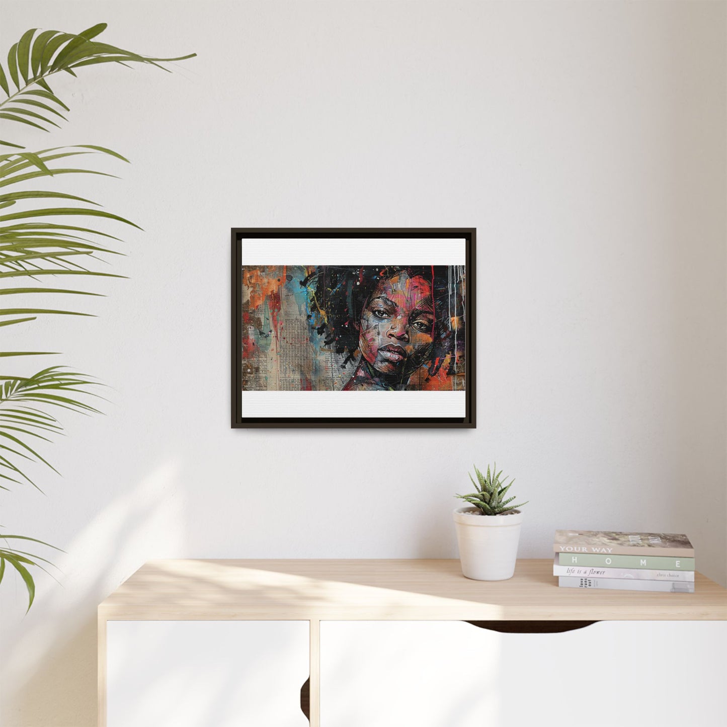 Framed Canvas Print — Paper Looks No. 2