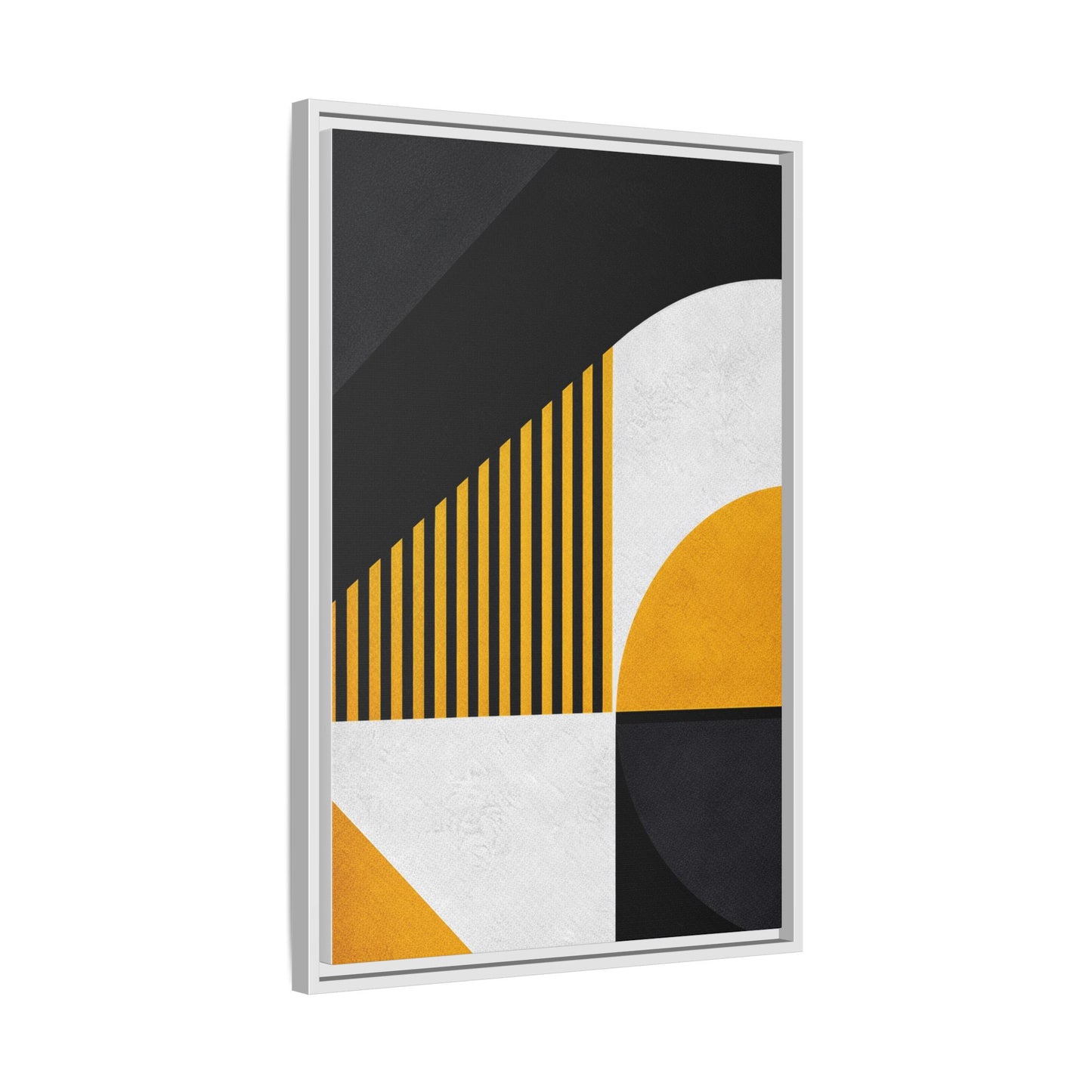 Framed Canvas Print — Afro Modern Geometric No. 4