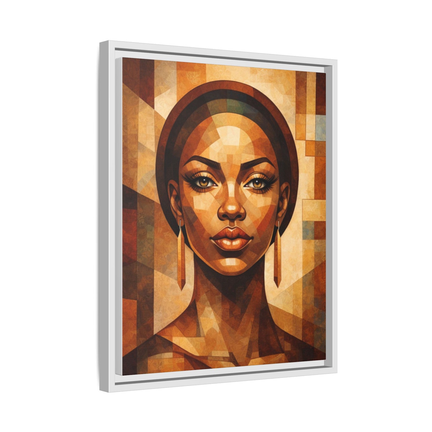 Framed Canvas Print — Brown Beauty No. 1