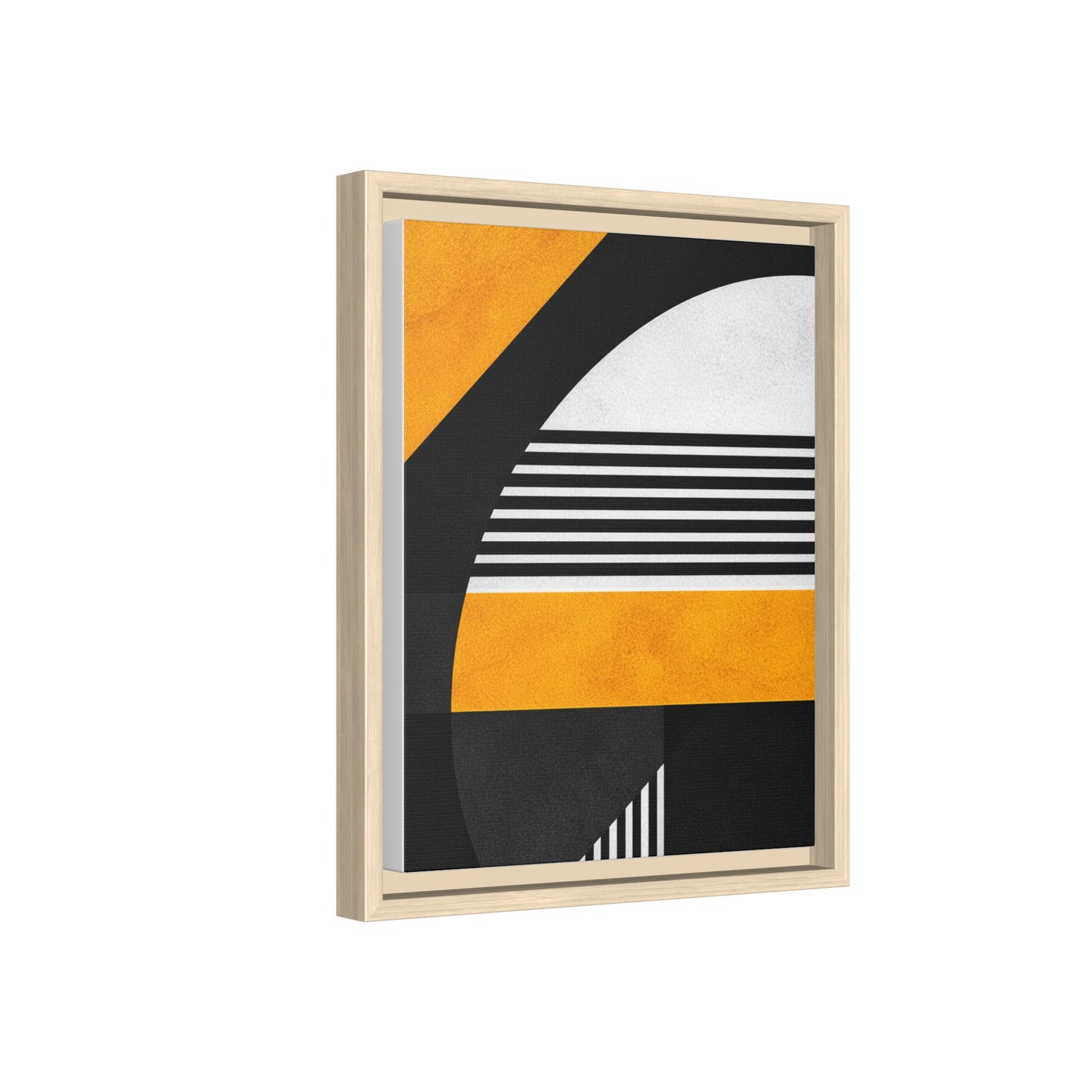 Framed Canvas Print — Afro Modern Geometric No. 3