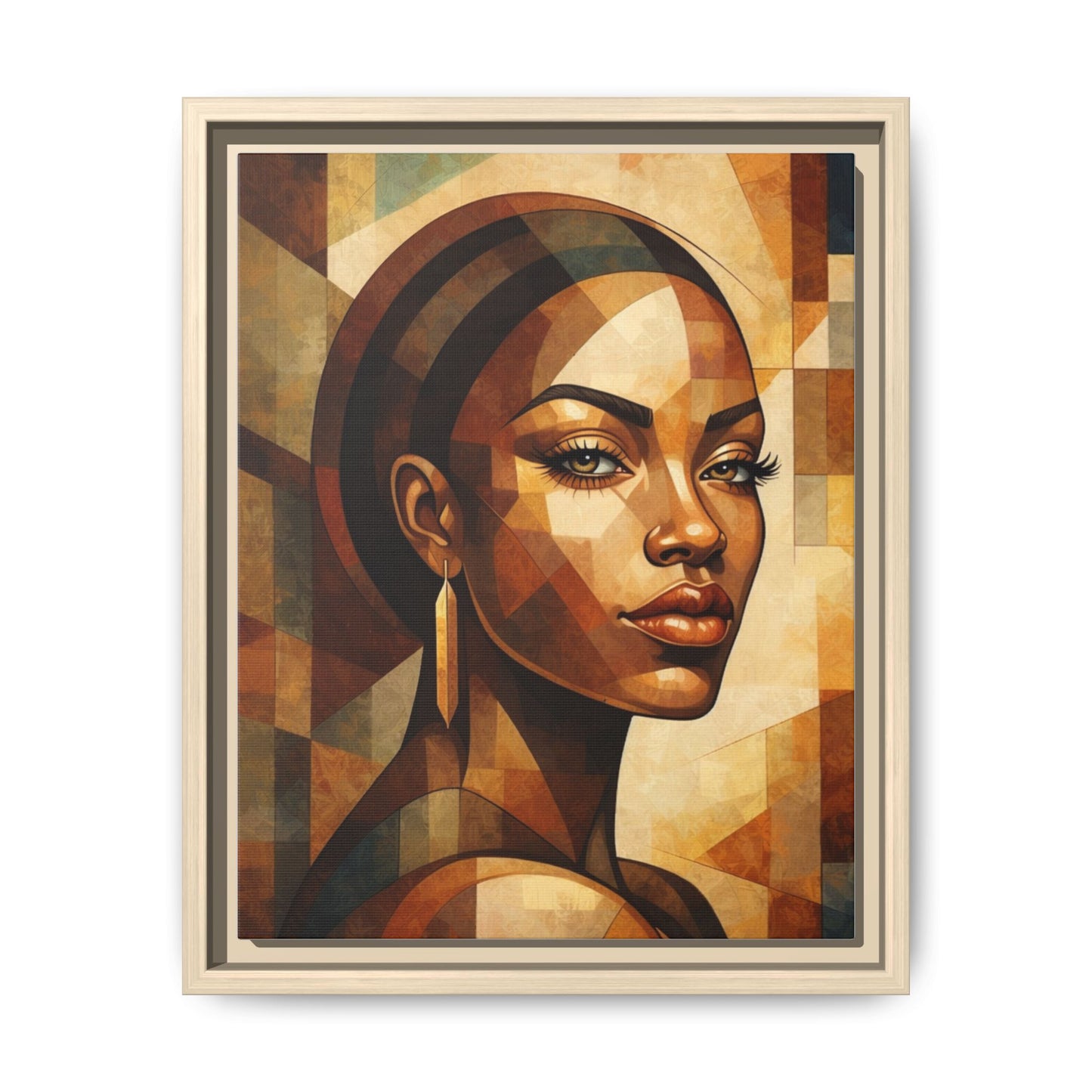 Framed Canvas Print — Brown Beauty No. 2