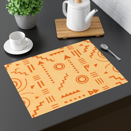 Table Mat — Afro Orange