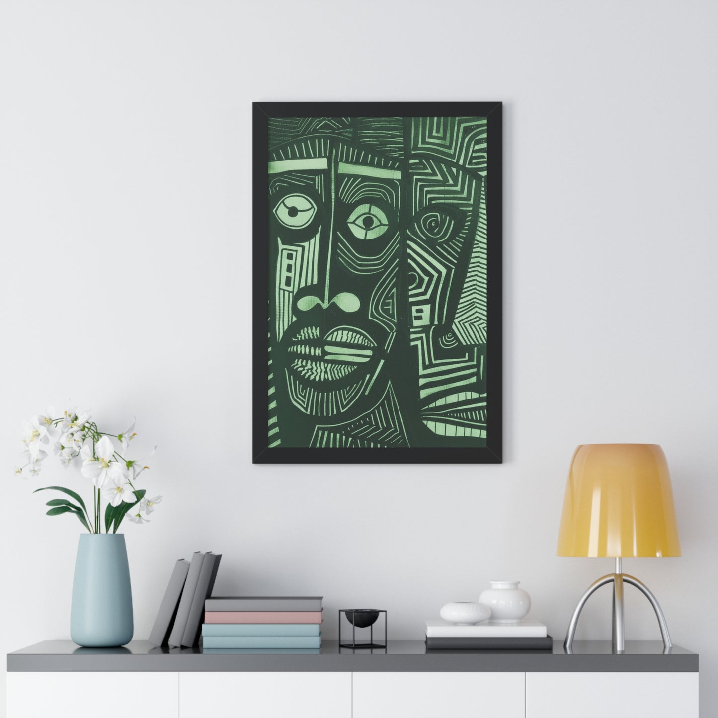 Framed Print — Abstract Faces No. 1