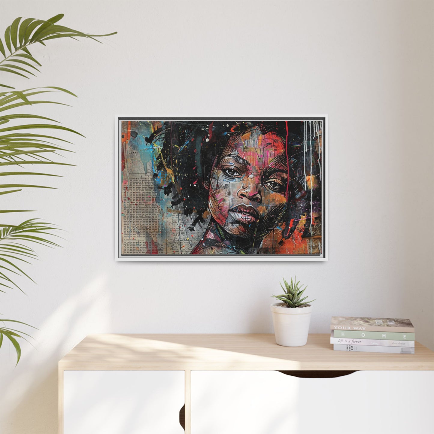 Framed Canvas Print — Paper Looks No. 2