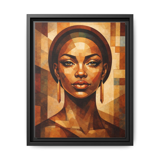 Framed Canvas Print — Brown Beauty No. 1