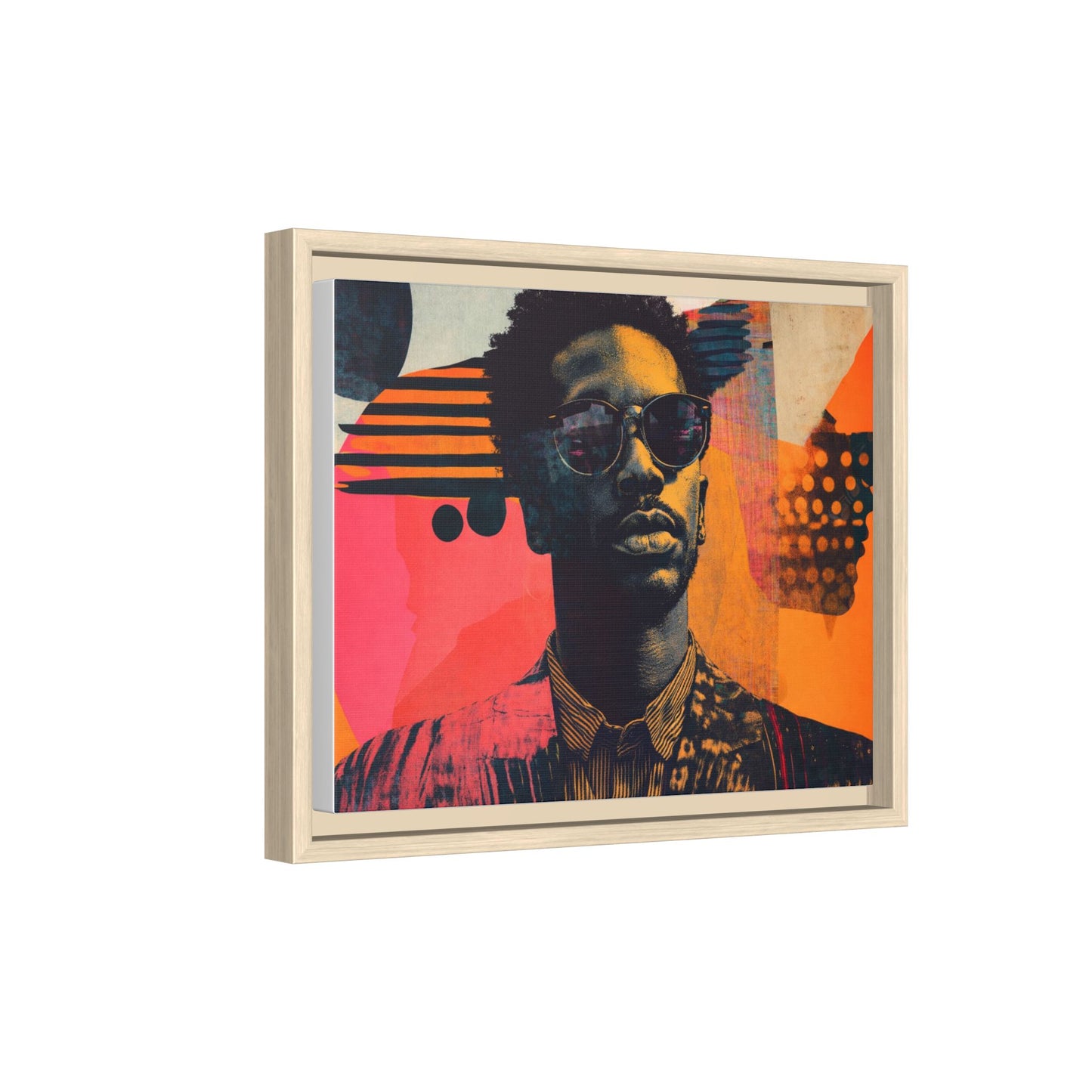 Framed Canvas Print — Jazzy Youth Portrait No. 8