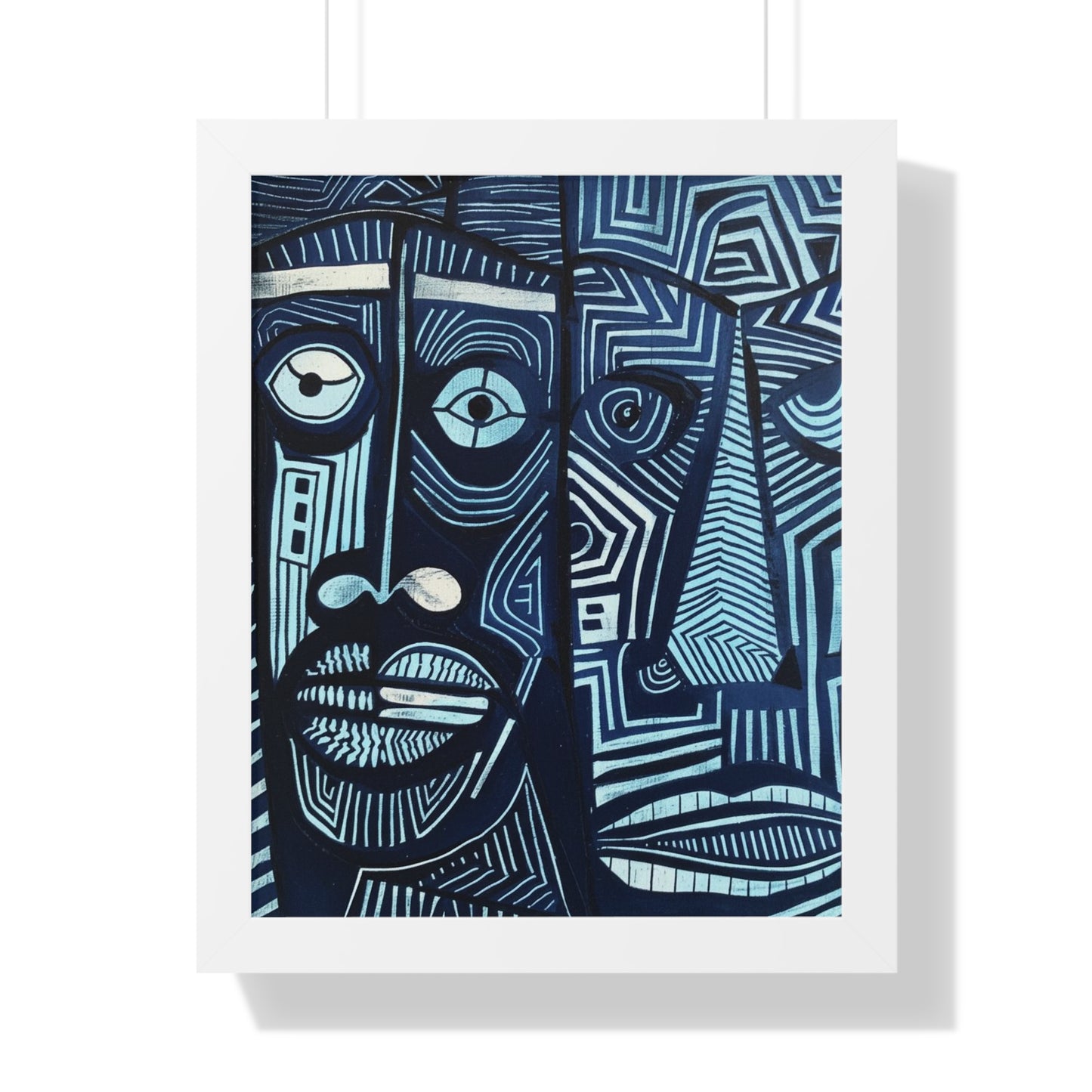 Framed Print — Abstract Faces No. 3