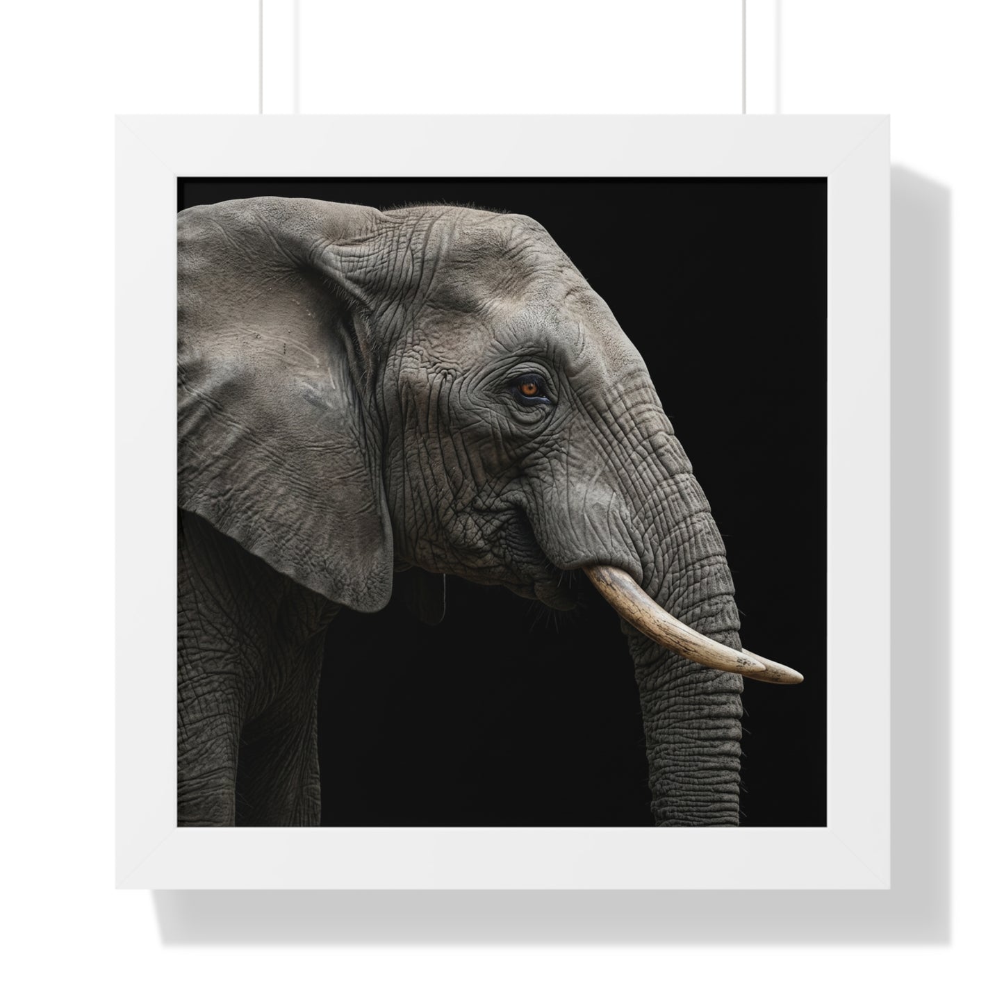 Framed Art Print – Elephant in Colour