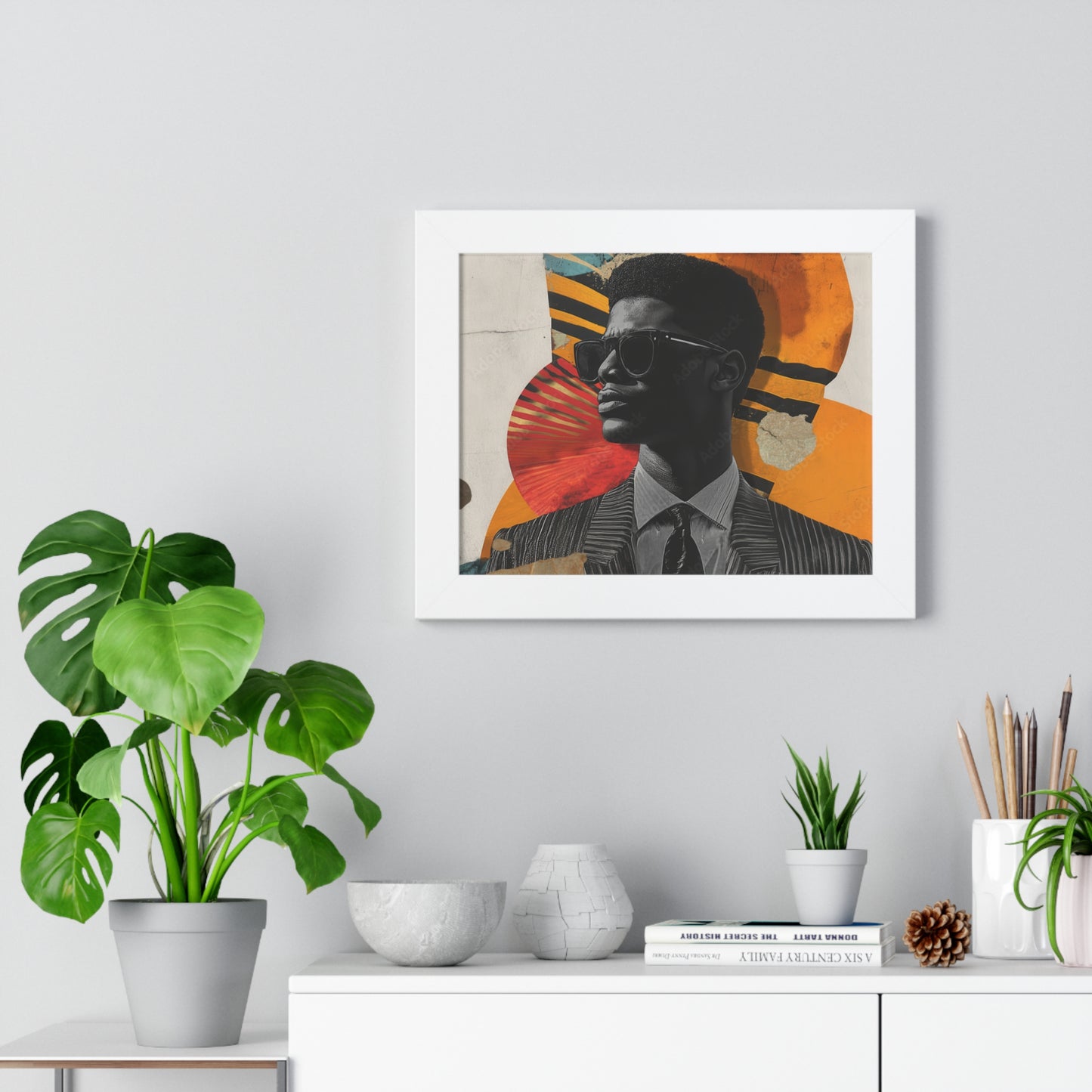 Framed Art Print – Jazzy Youth Portrait No. 2