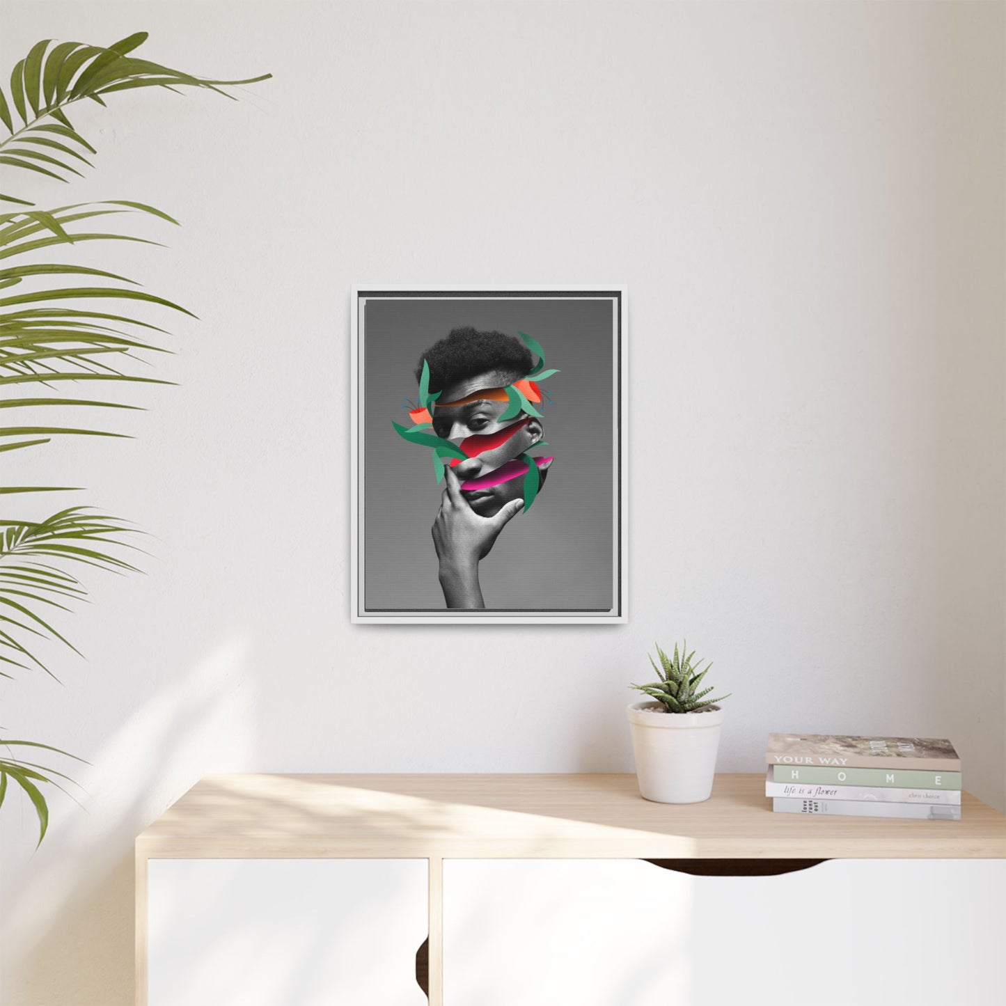 Framed Canvas Print — Psychadelic Man No. 2
