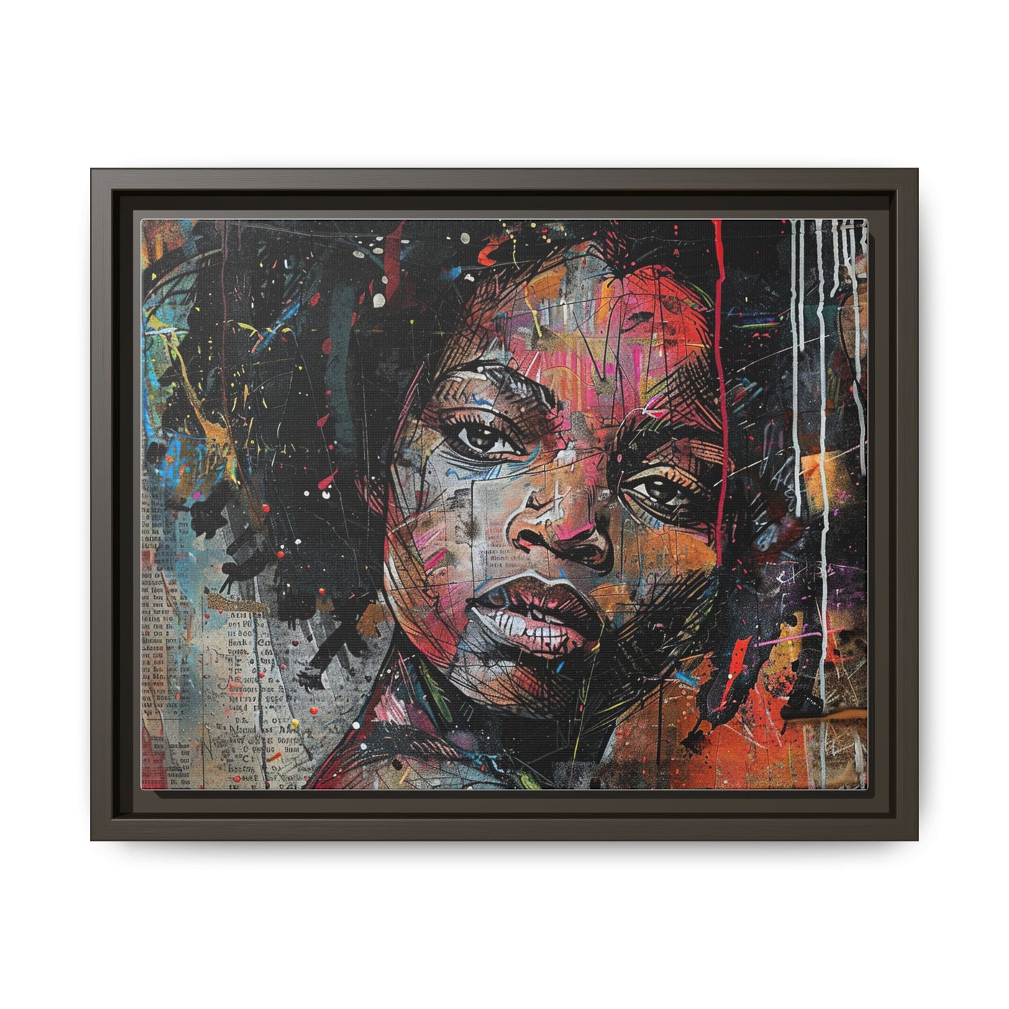 Framed Canvas Print — Paper Looks No. 2