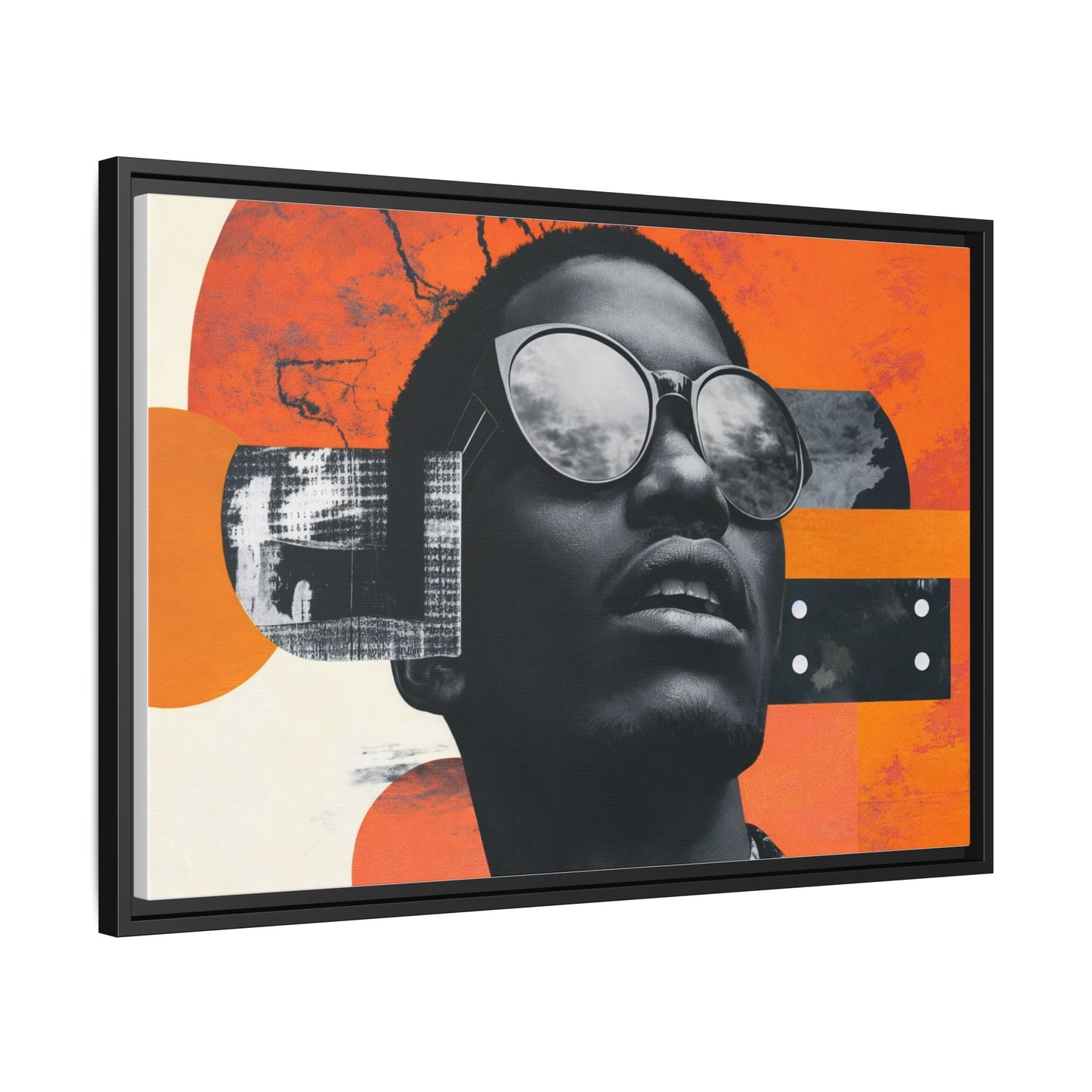 Framed Canvas Print — Jazzy Youth Portrait No. 7