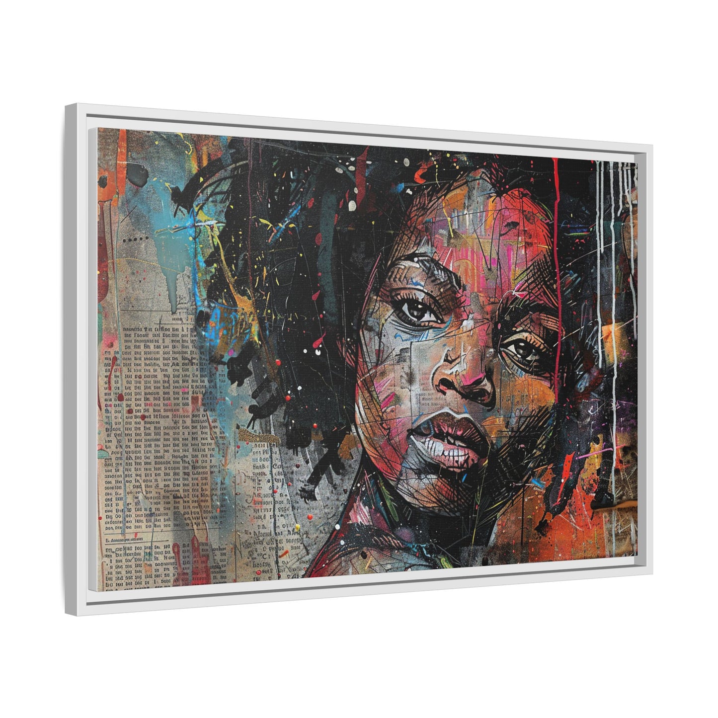 Framed Canvas Print — Paper Looks No. 2