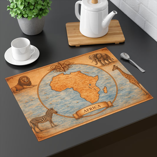 Table Mat — Cartography Afrika - Safari Wildlife