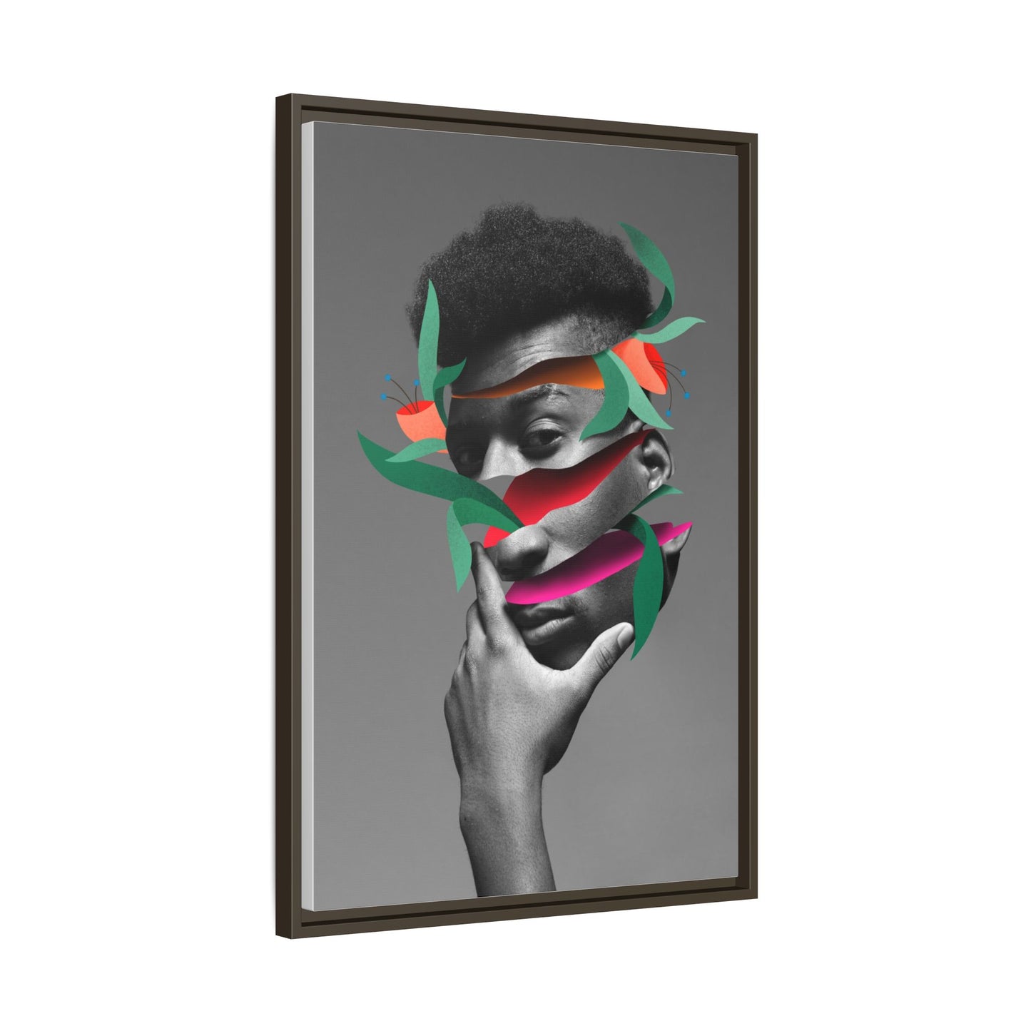 Framed Canvas Print — Psychadelic Man No. 2