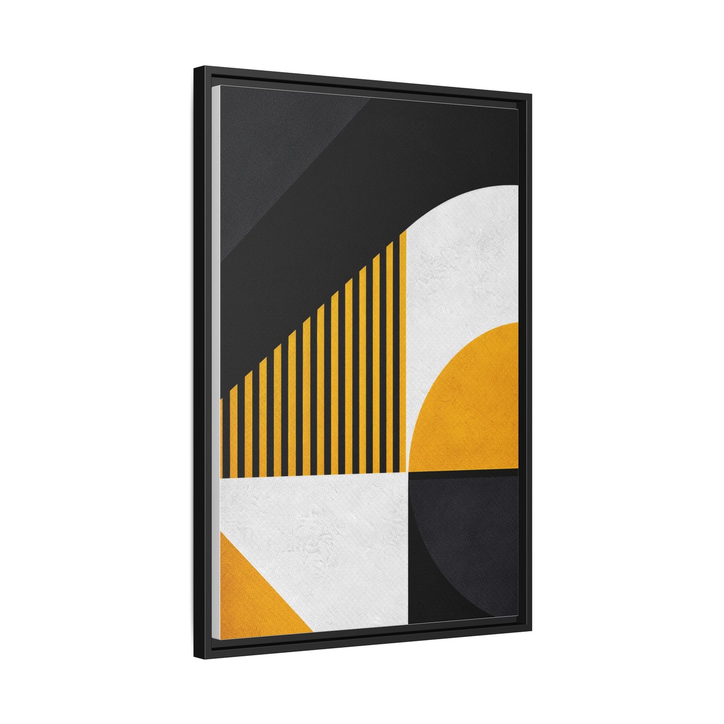 Framed Canvas Print — Afro Modern Geometric No. 4