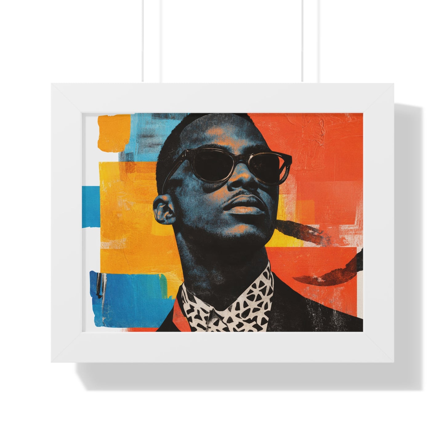 Framed Art Print – Jazzy Youth Portrait No. 3