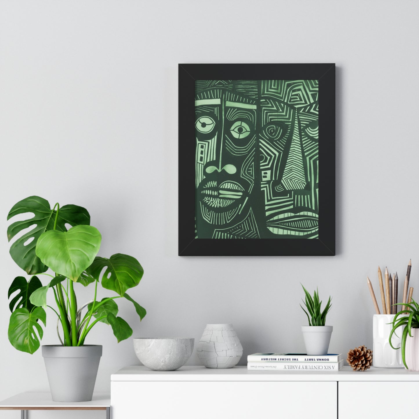 Framed Print — Abstract Faces No. 1