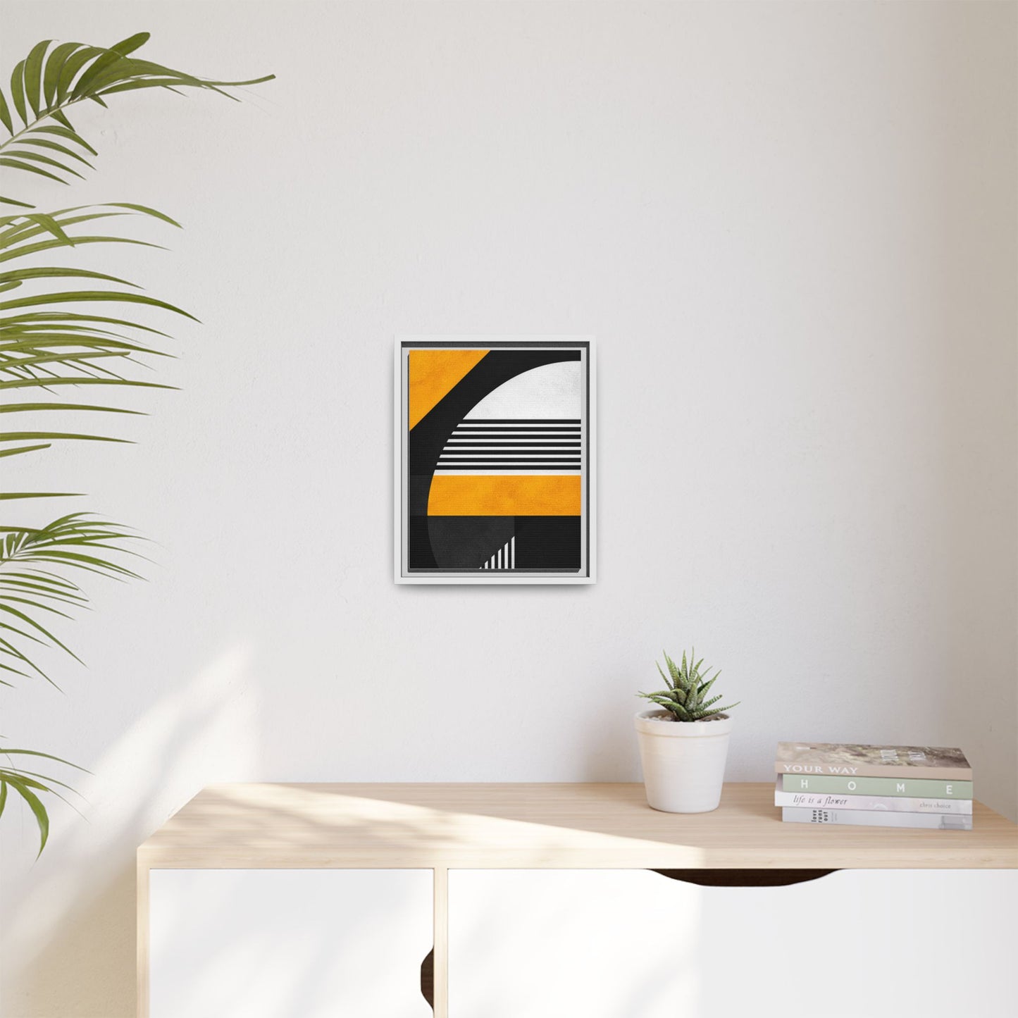 Framed Canvas Print — Afro Modern Geometric No. 3