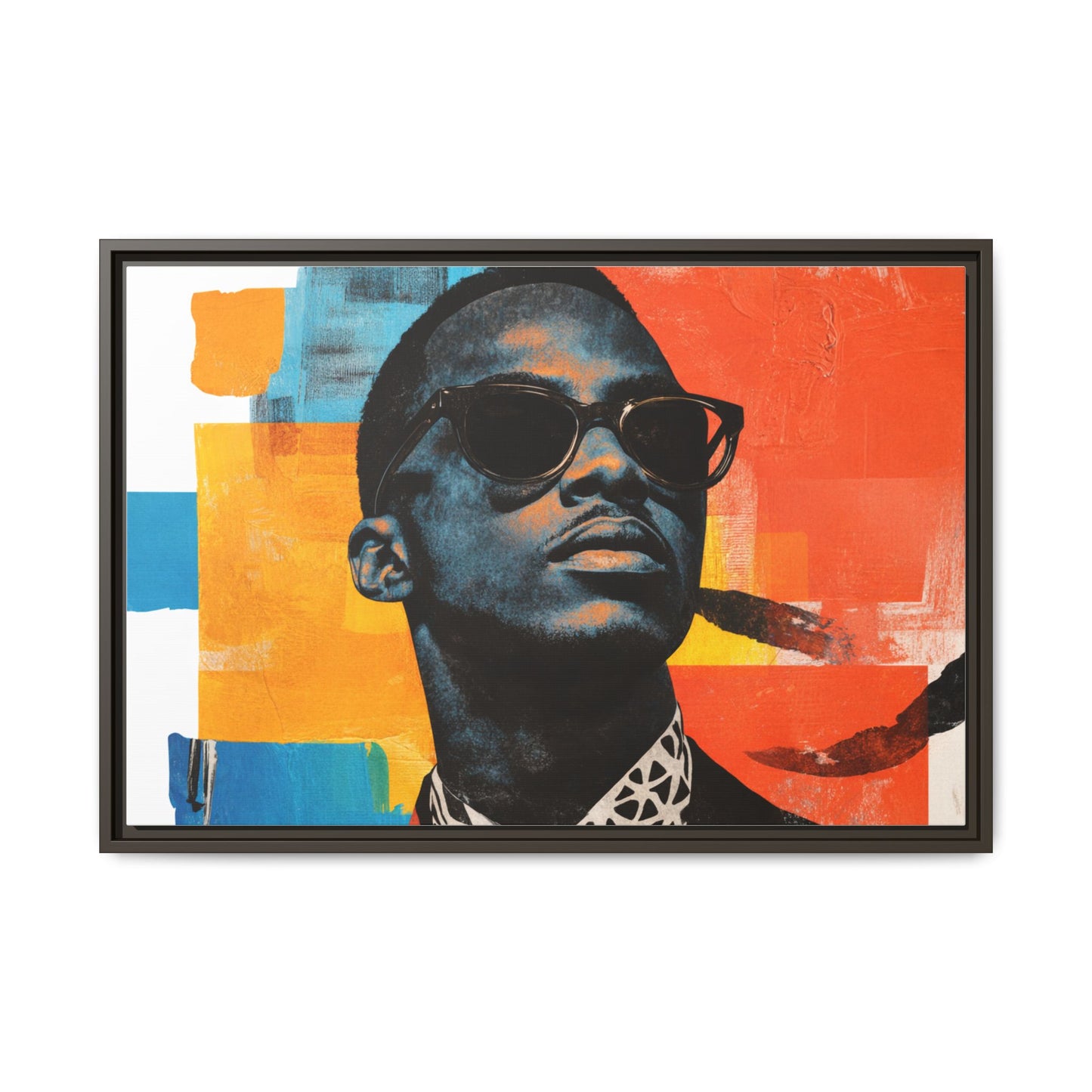 Framed Canvas Print — Jazzy Youth Portrait No. 3