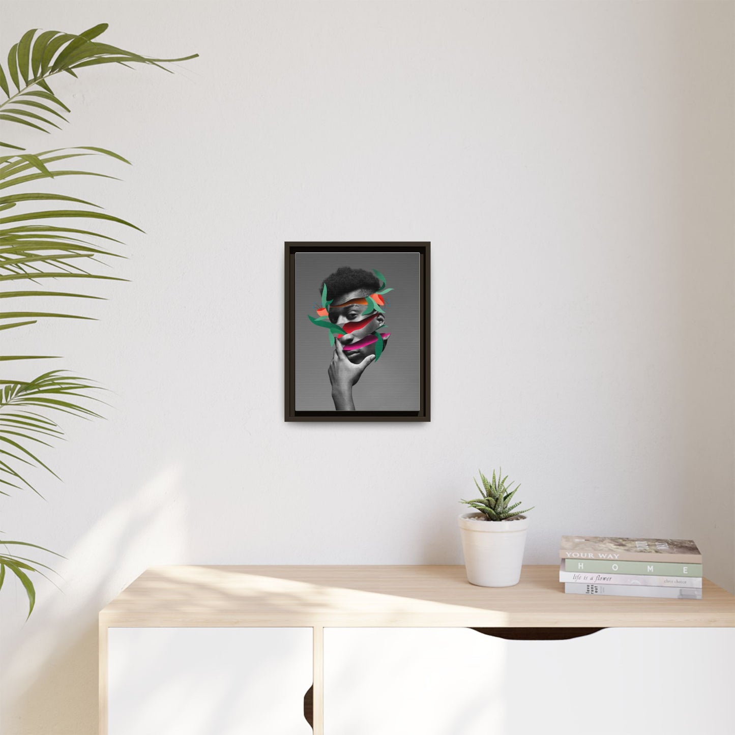 Framed Canvas Print — Psychadelic Man No. 2