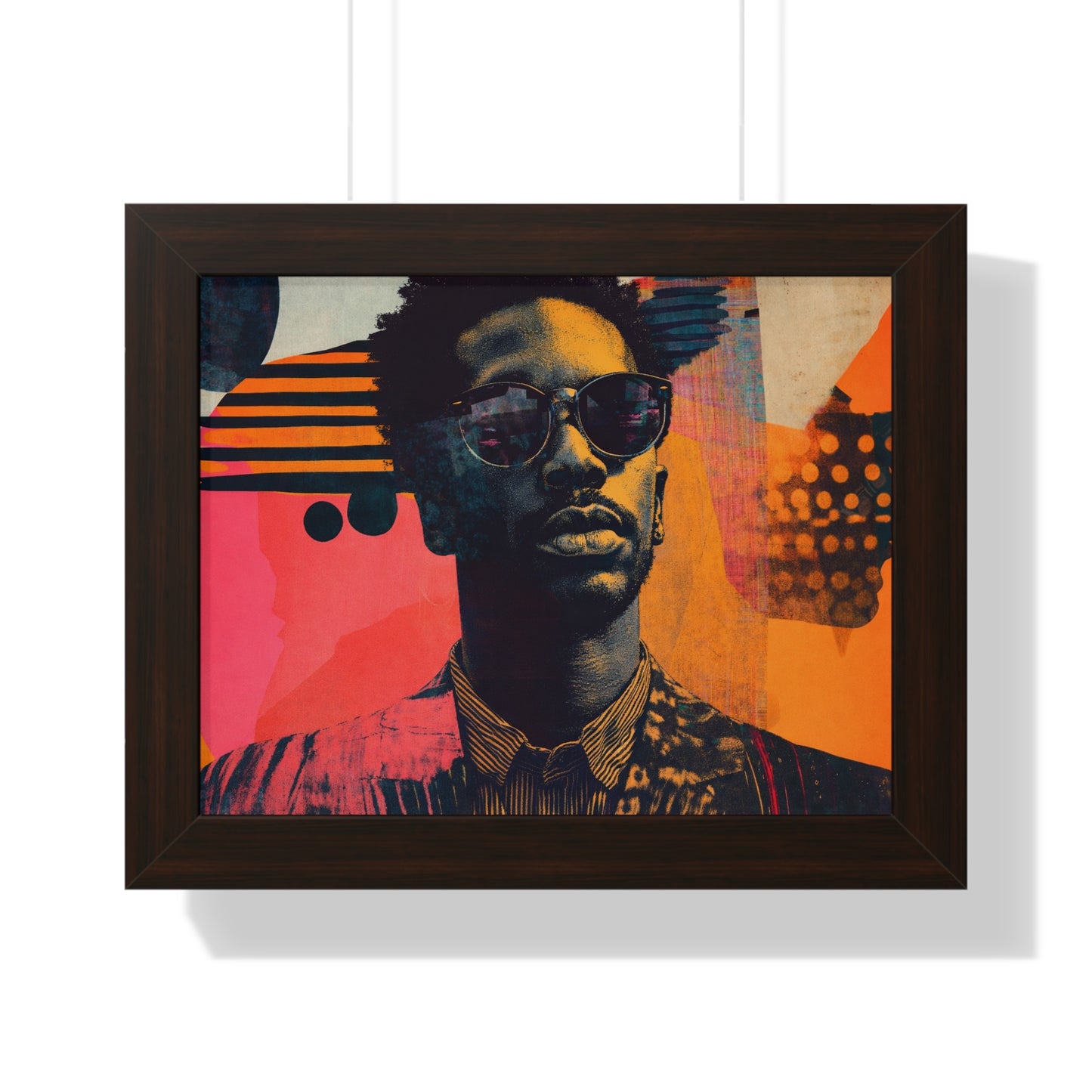 Framed Art Print – Jazzy Youth Portrait No. 8