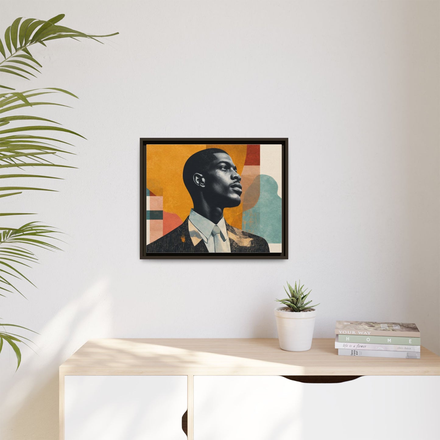 Framed Canvas Print — Jazzy Youth Portrait No. 1