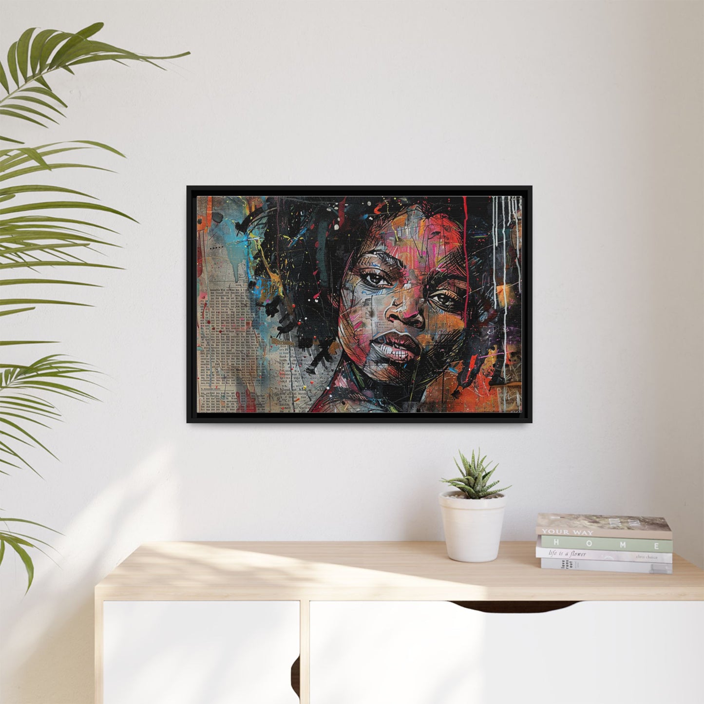 Framed Canvas Print — Paper Looks No. 2