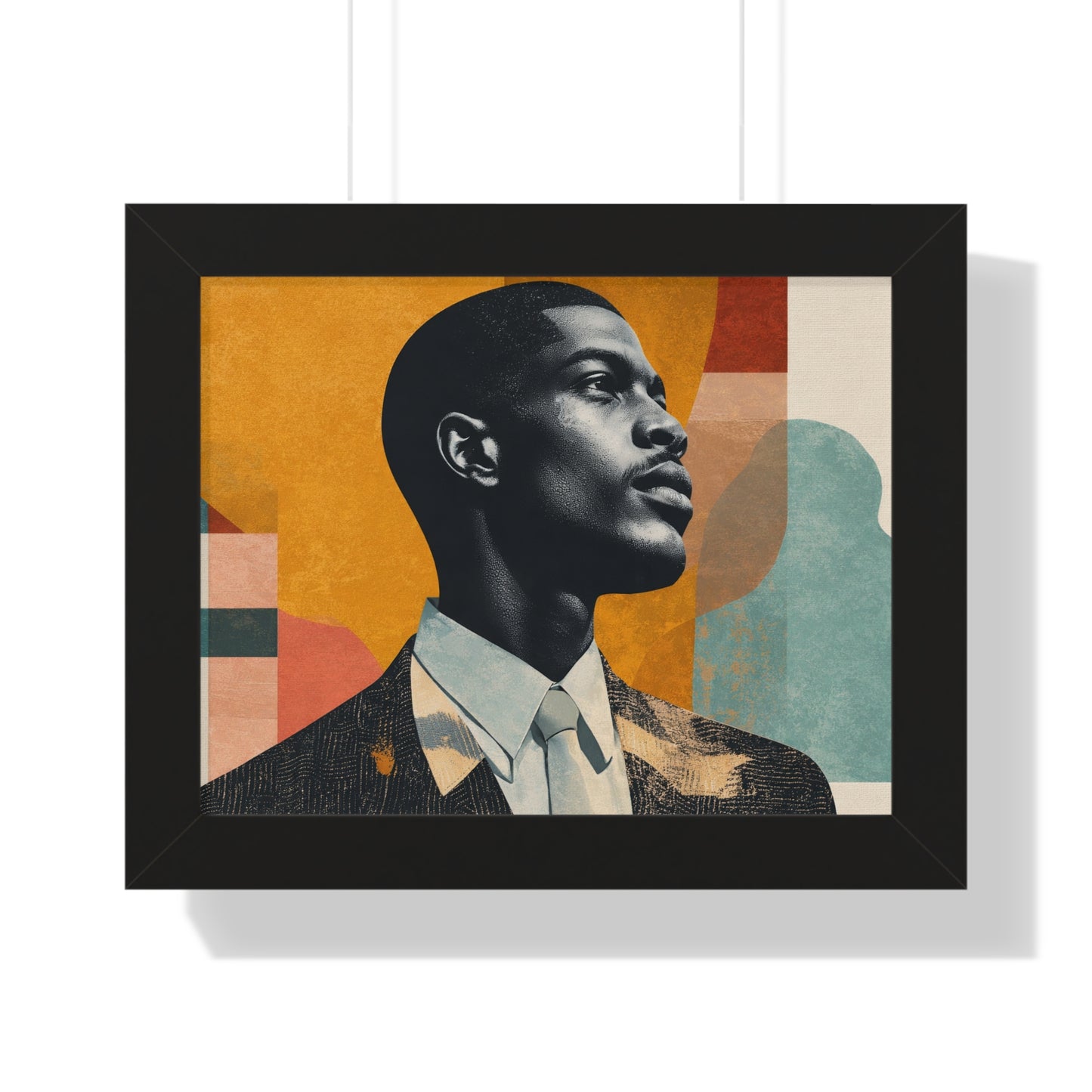 Framed Art Print – Jazzy Youth Portrait No. 1