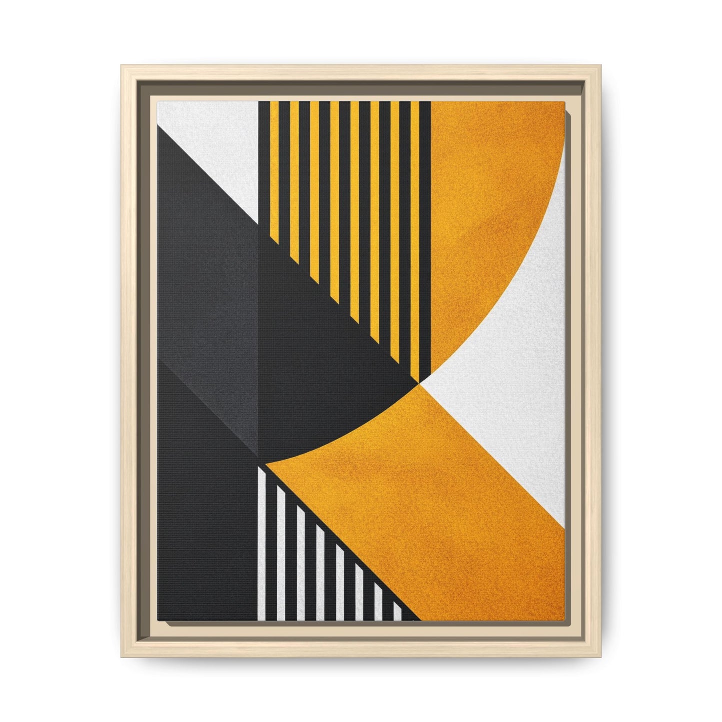 Framed Canvas Print — Afro Modern Geometric No. 2