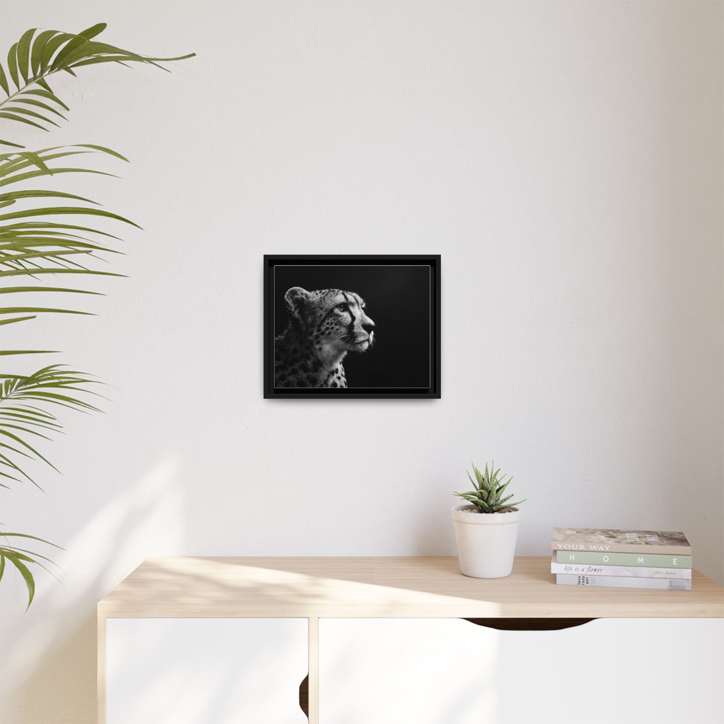 Framed Canvas Print — Cheetah Gaze