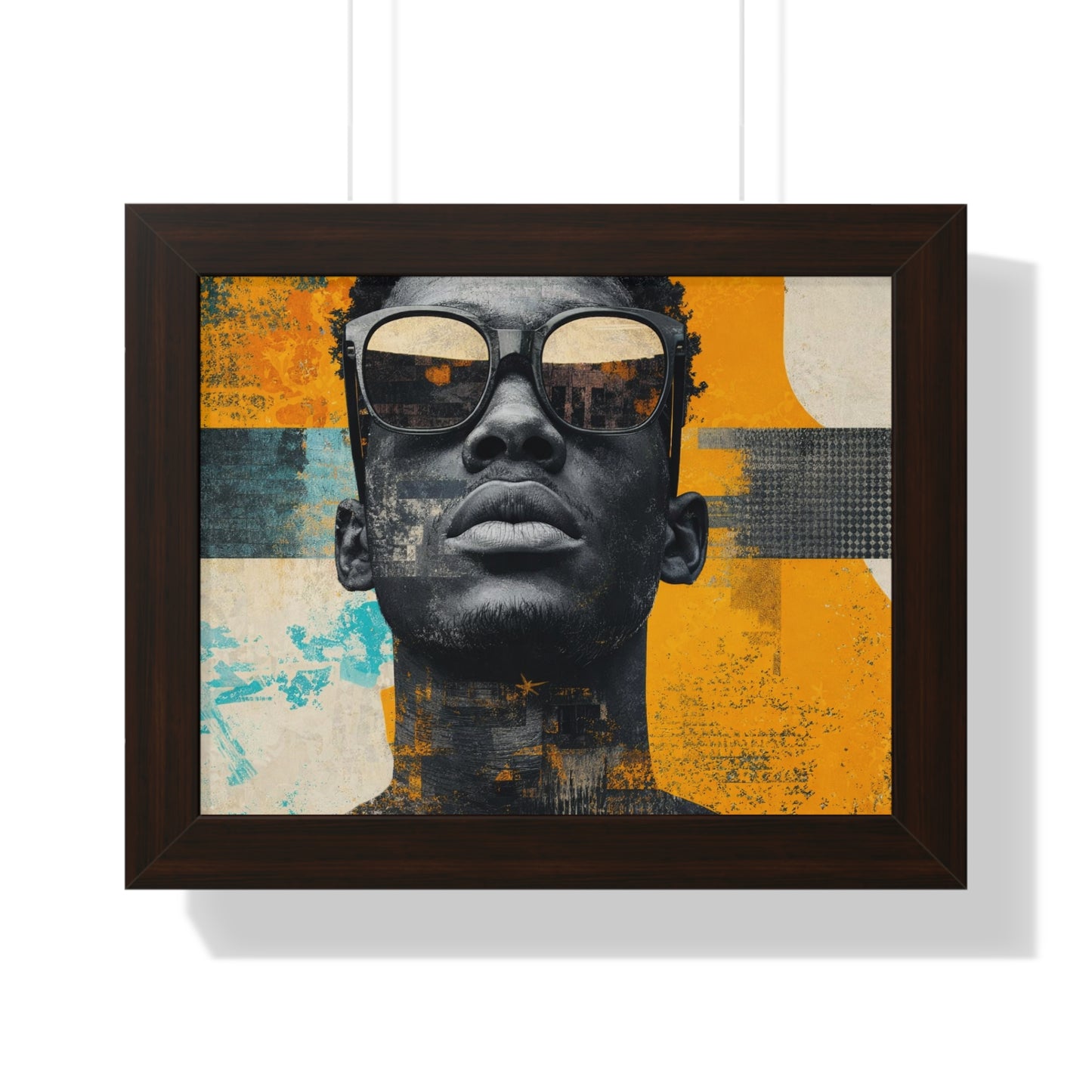 Framed Art Print – Jazzy Youth Portrait No. 5
