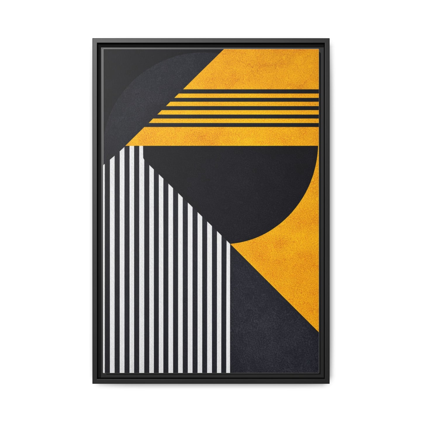 Framed Canvas Print — Afro Modern Geometric No. 1