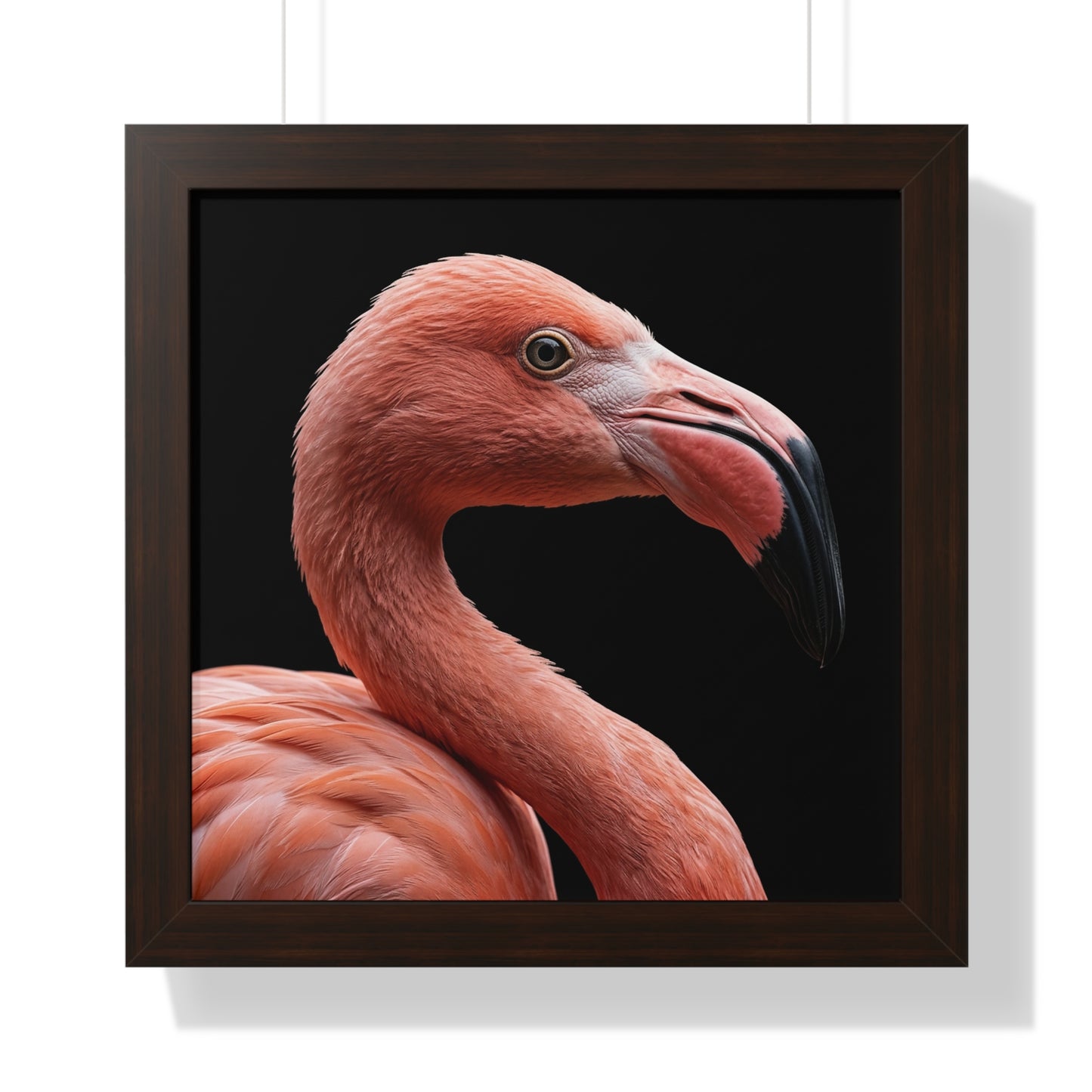 Framed Art Print – Flamingo In Colour