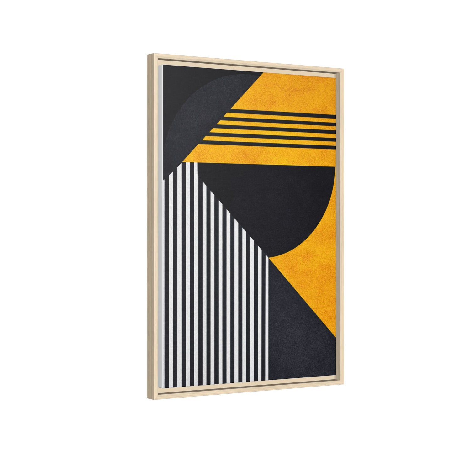 Framed Canvas Print — Afro Modern Geometric No. 1