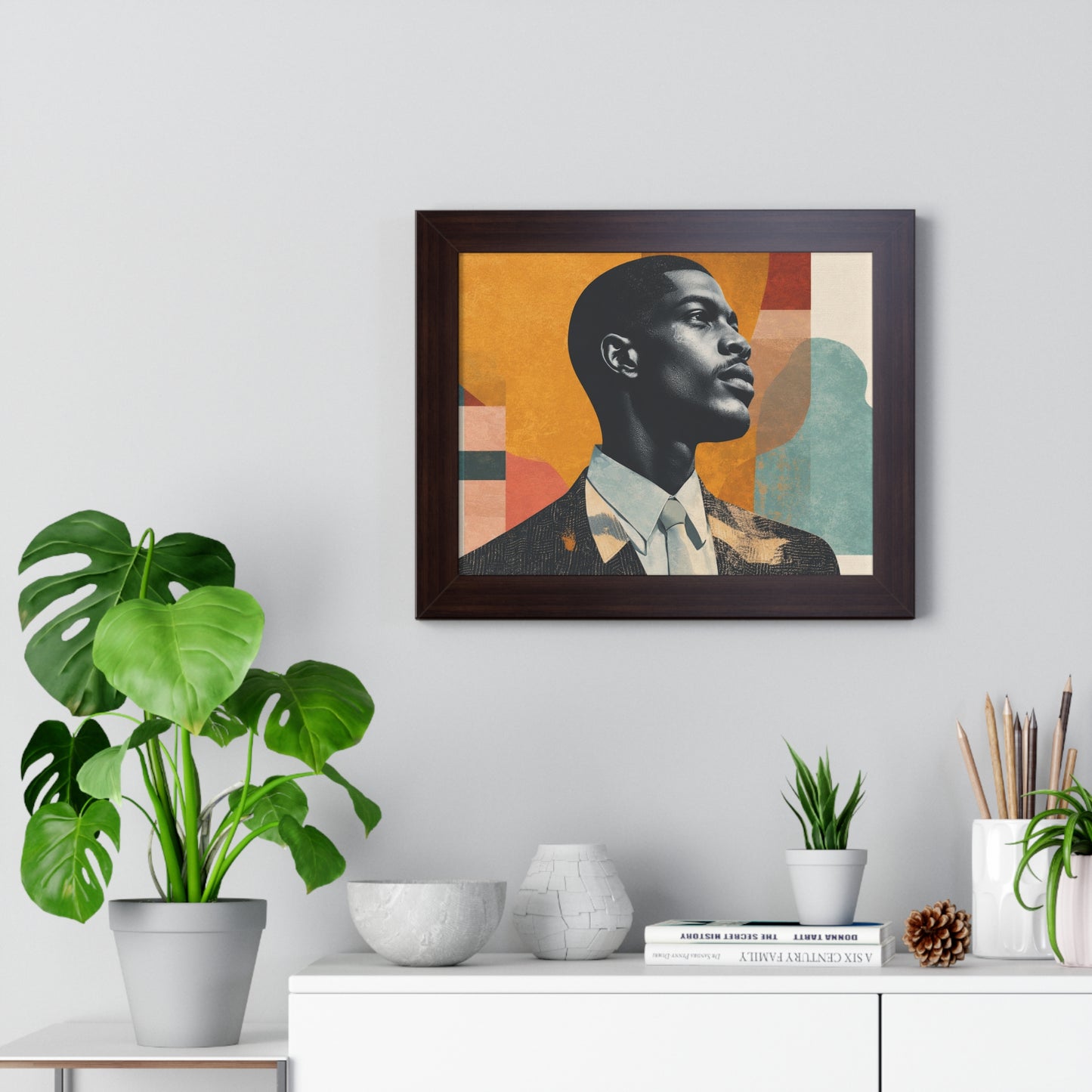 Framed Art Print – Jazzy Youth Portrait No. 1