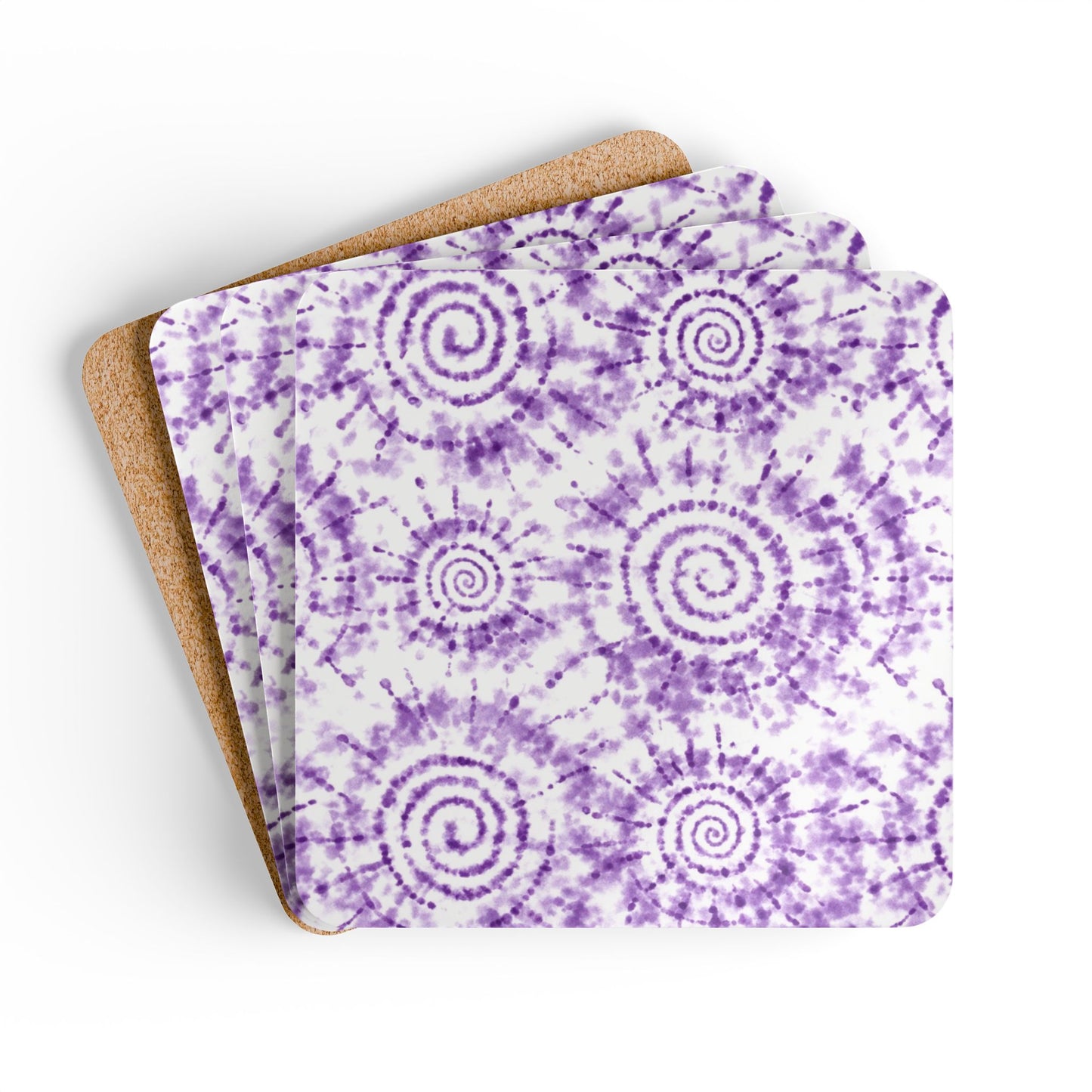 Coaster Set — Adire Purple