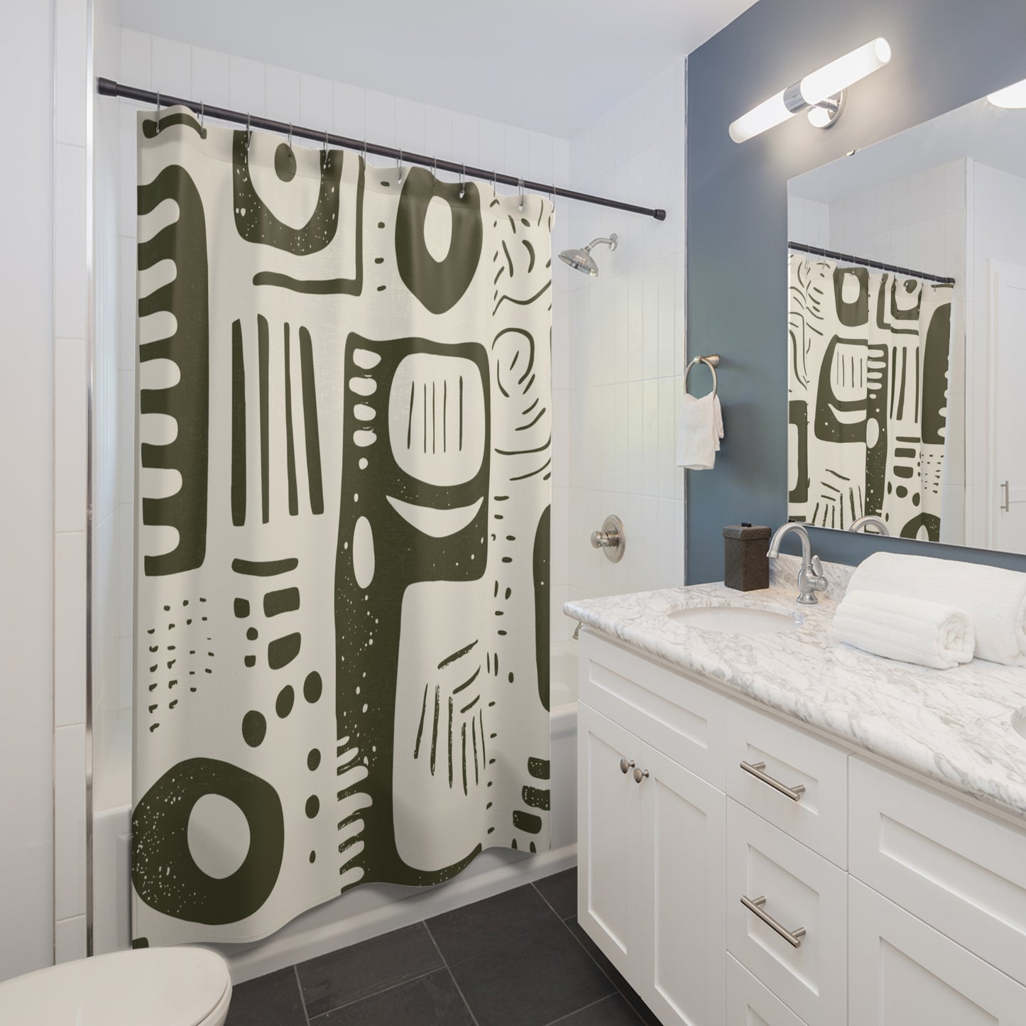 Shower Curtain — Afro Modern V