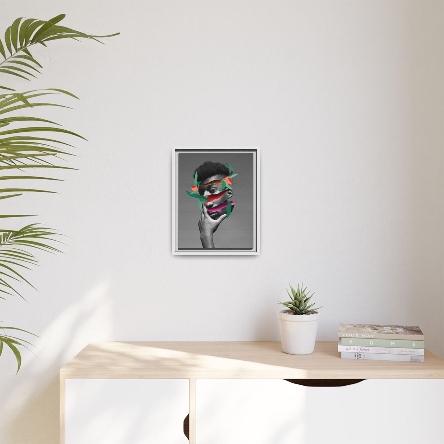 Framed Canvas Print — Psychadelic Man No. 2