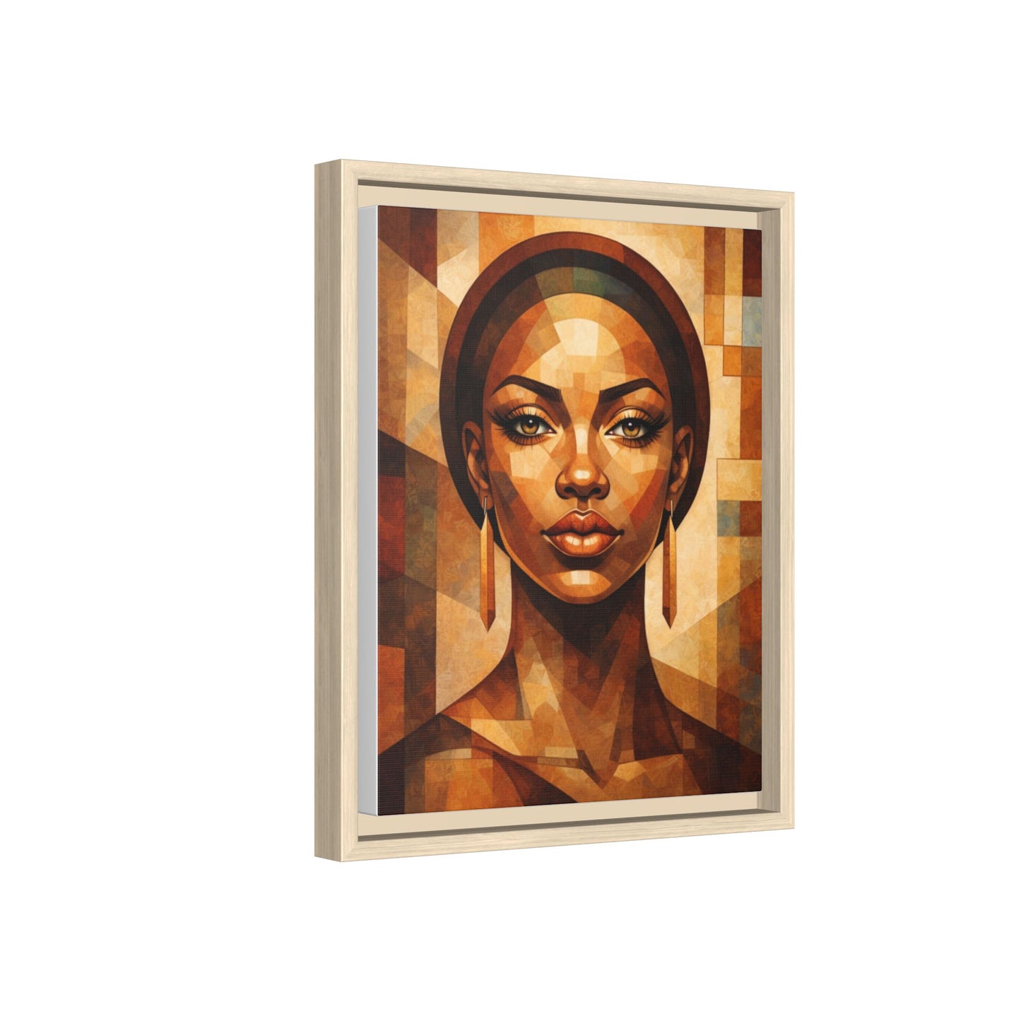 Framed Canvas Print — Brown Beauty No. 1