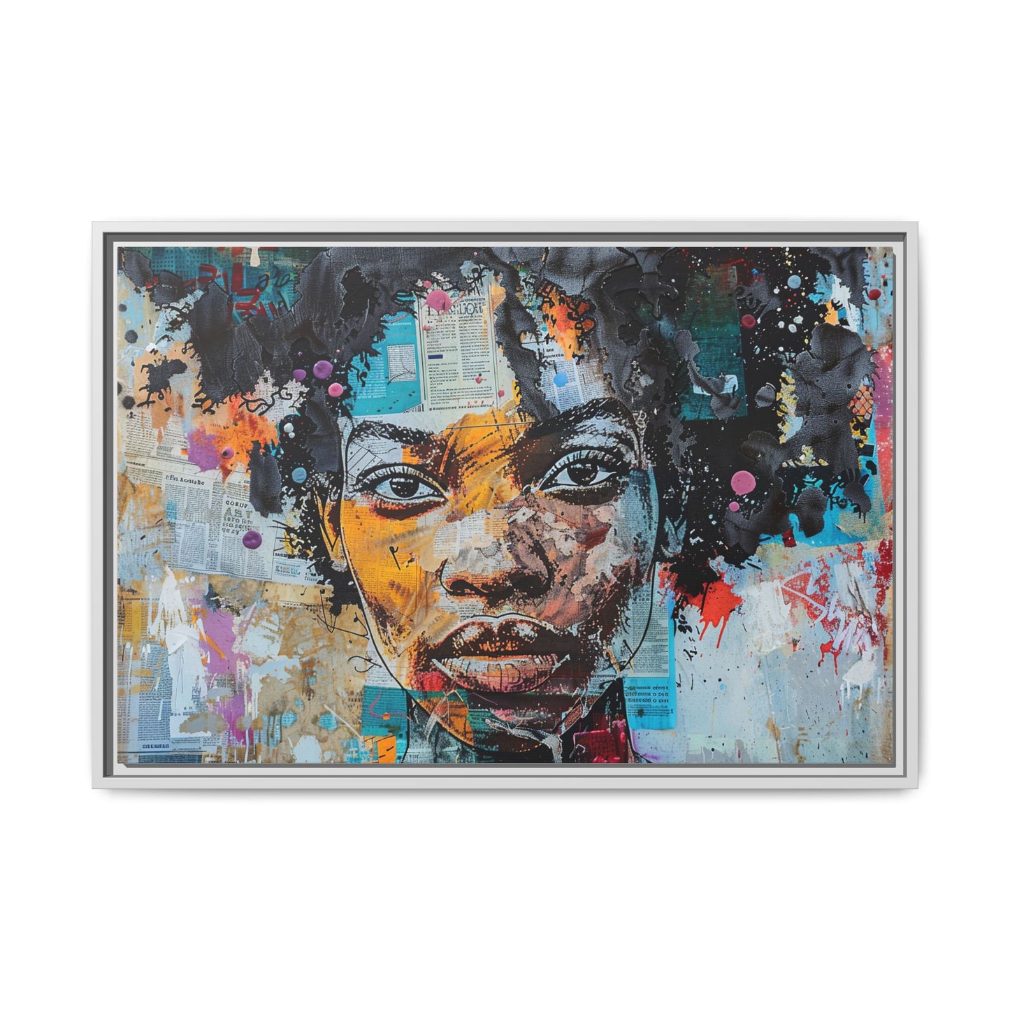 Framed Canvas Print — Paper Looks No. 1