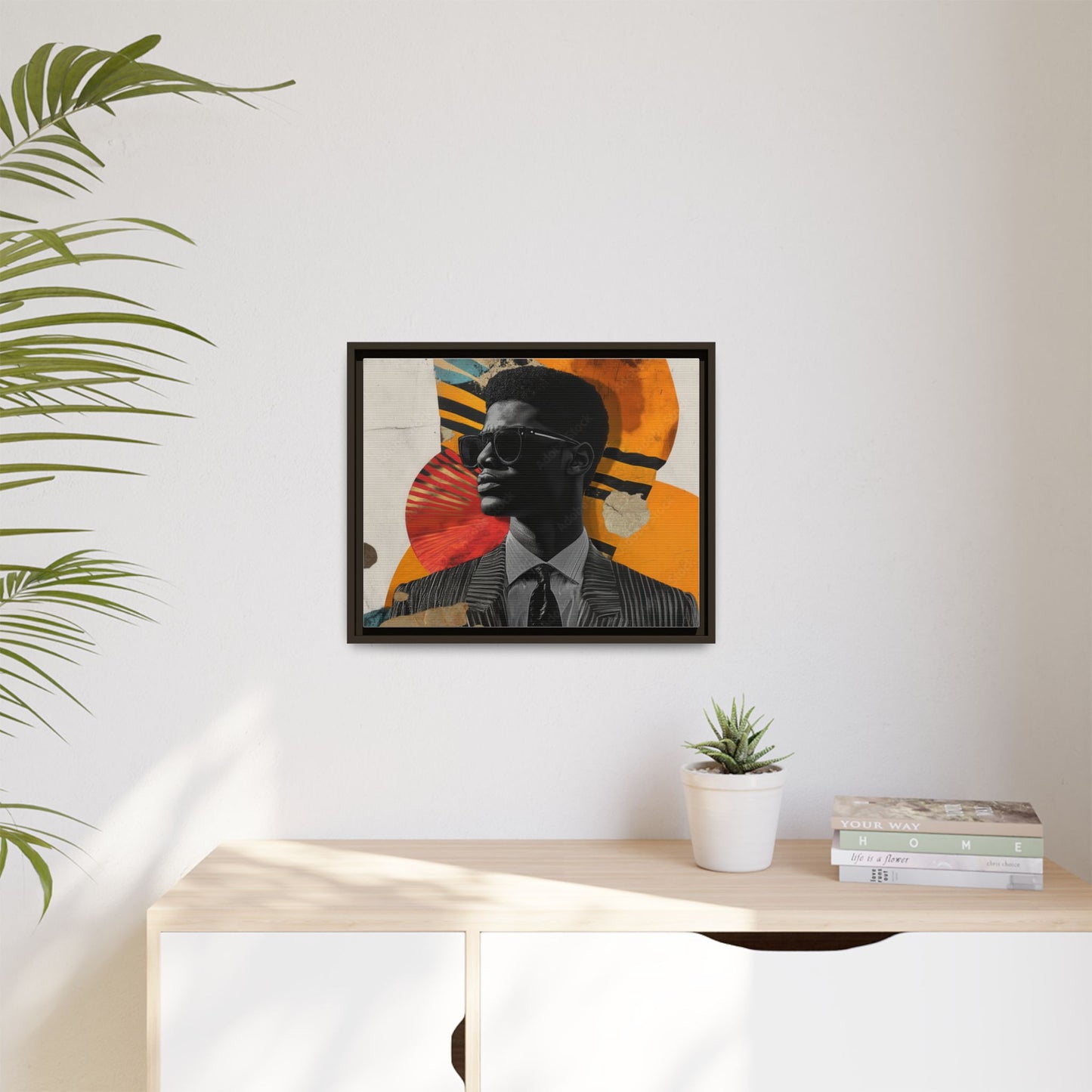 Framed Canvas Print — Jazzy Youth Portrait No. 2