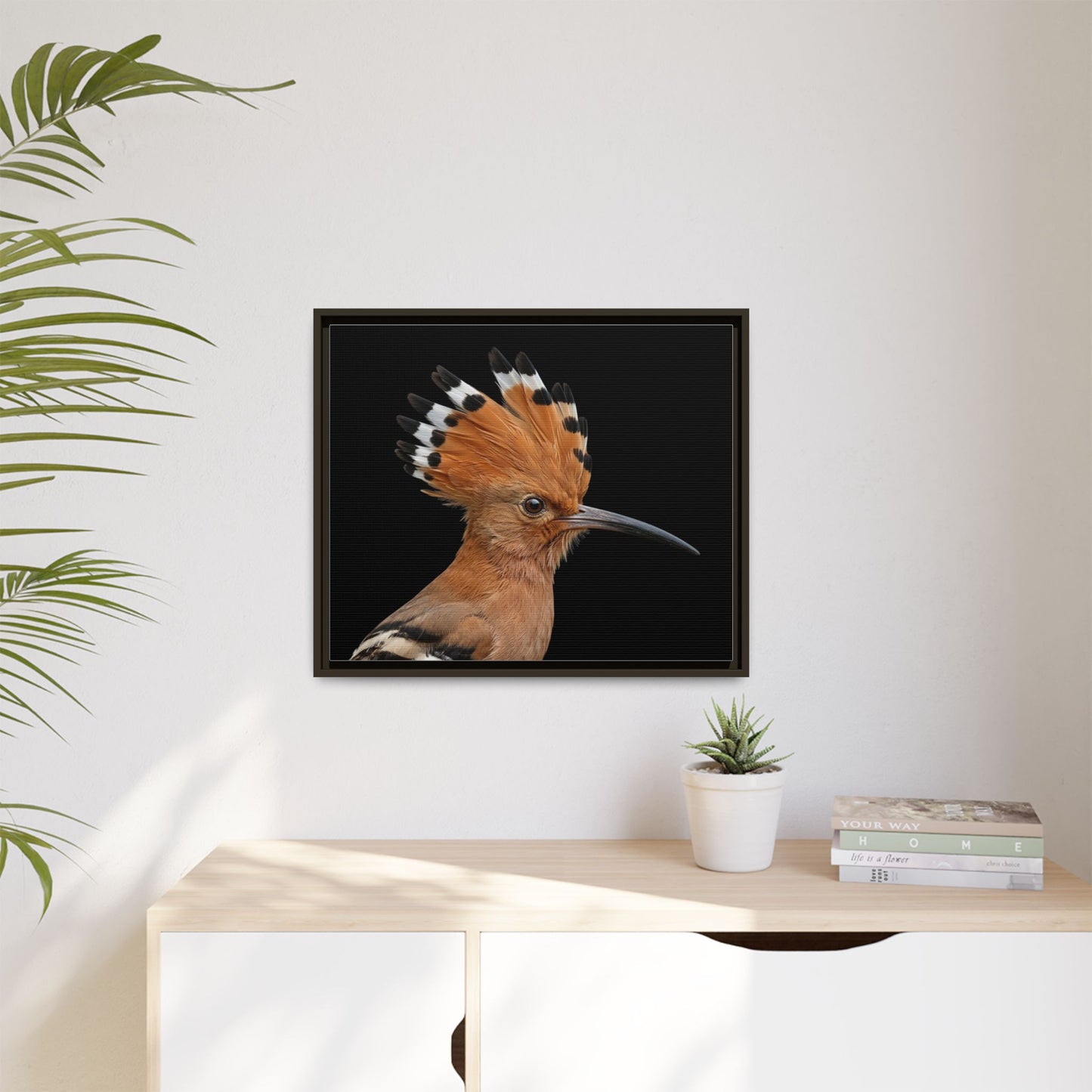 Framed Canvas Print — Afrikan Hoopoe In Colour