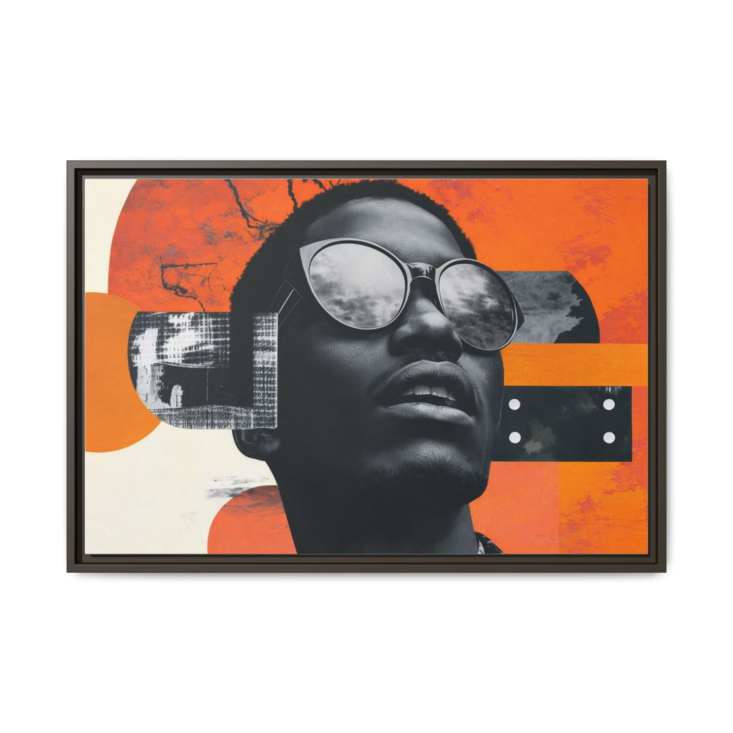 Framed Canvas Print — Jazzy Youth Portrait No. 7