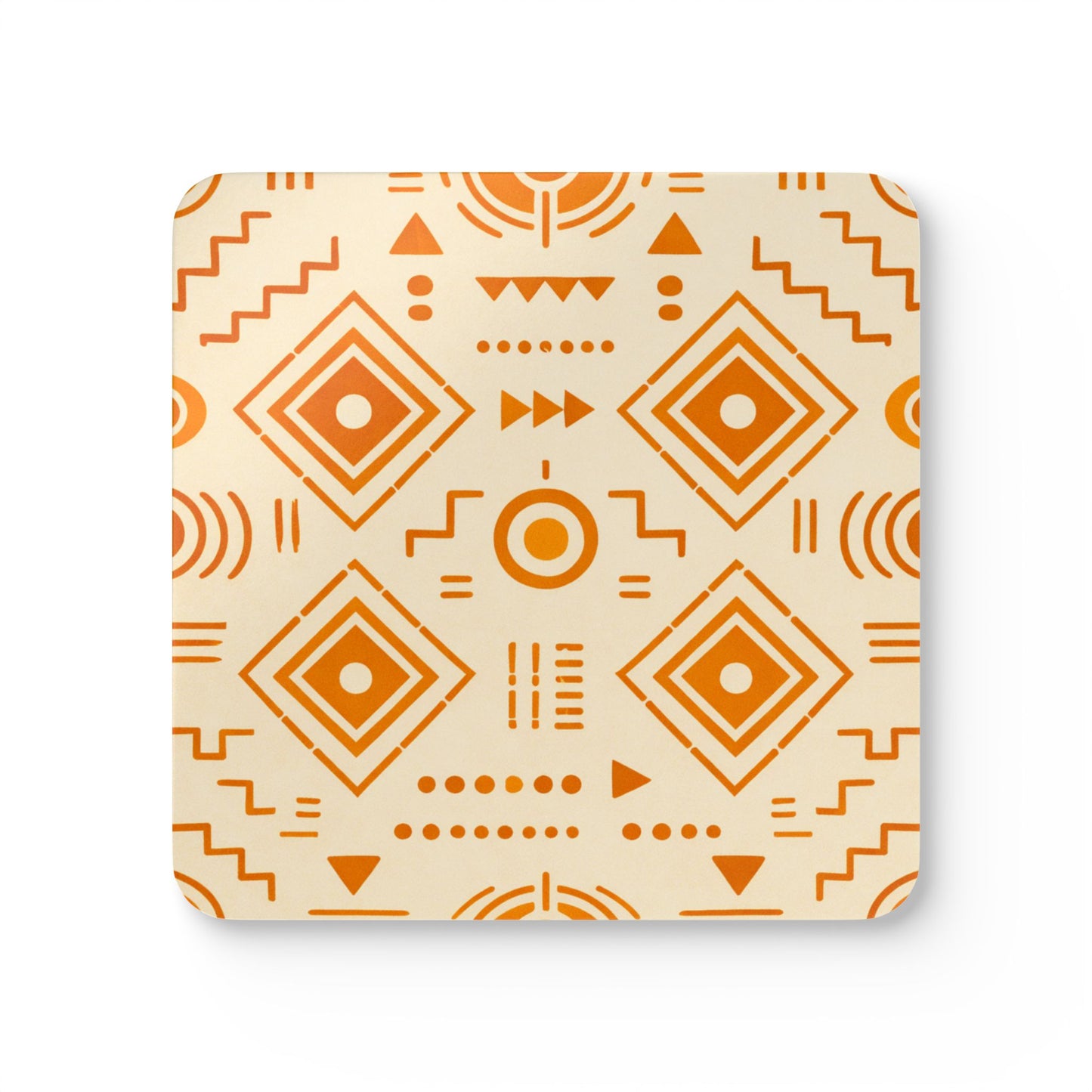 Coaster Set — Afro Modern Orange