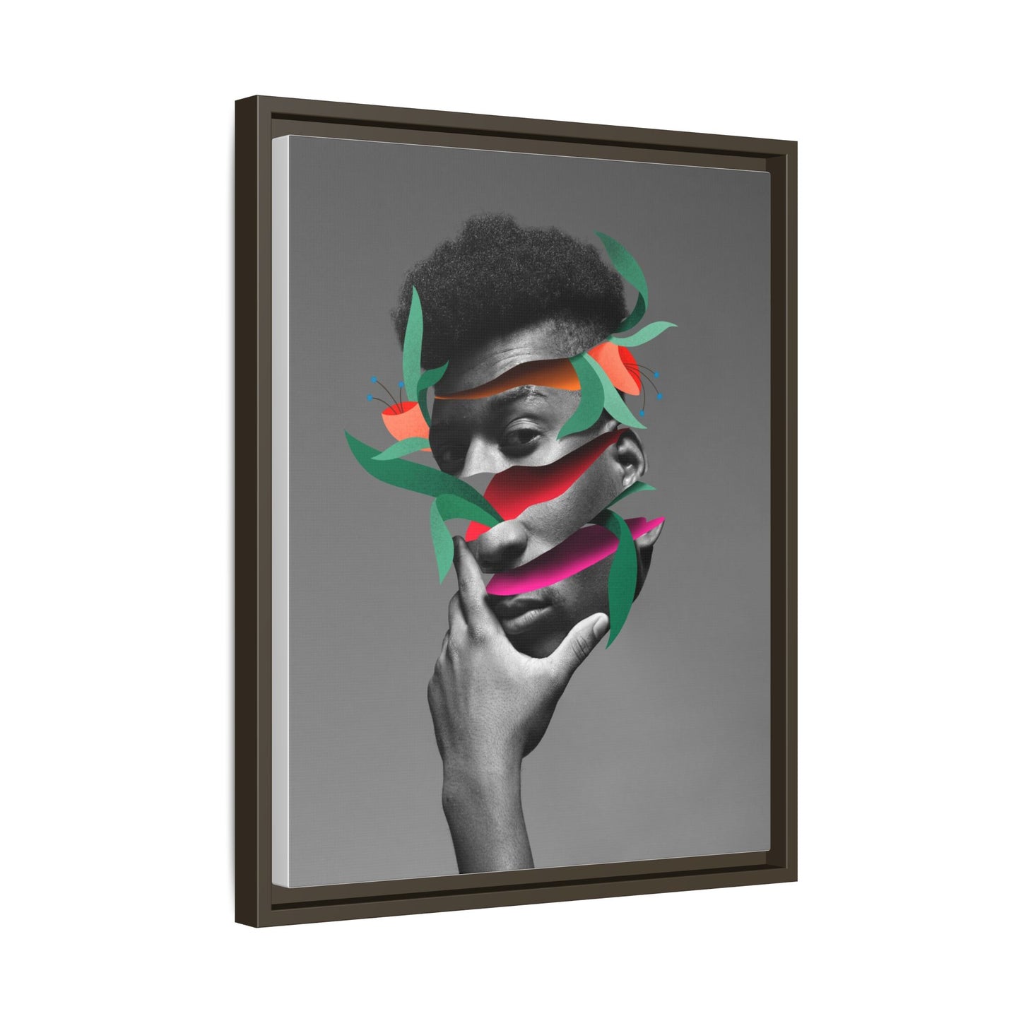 Framed Canvas Print — Psychadelic Man No. 2